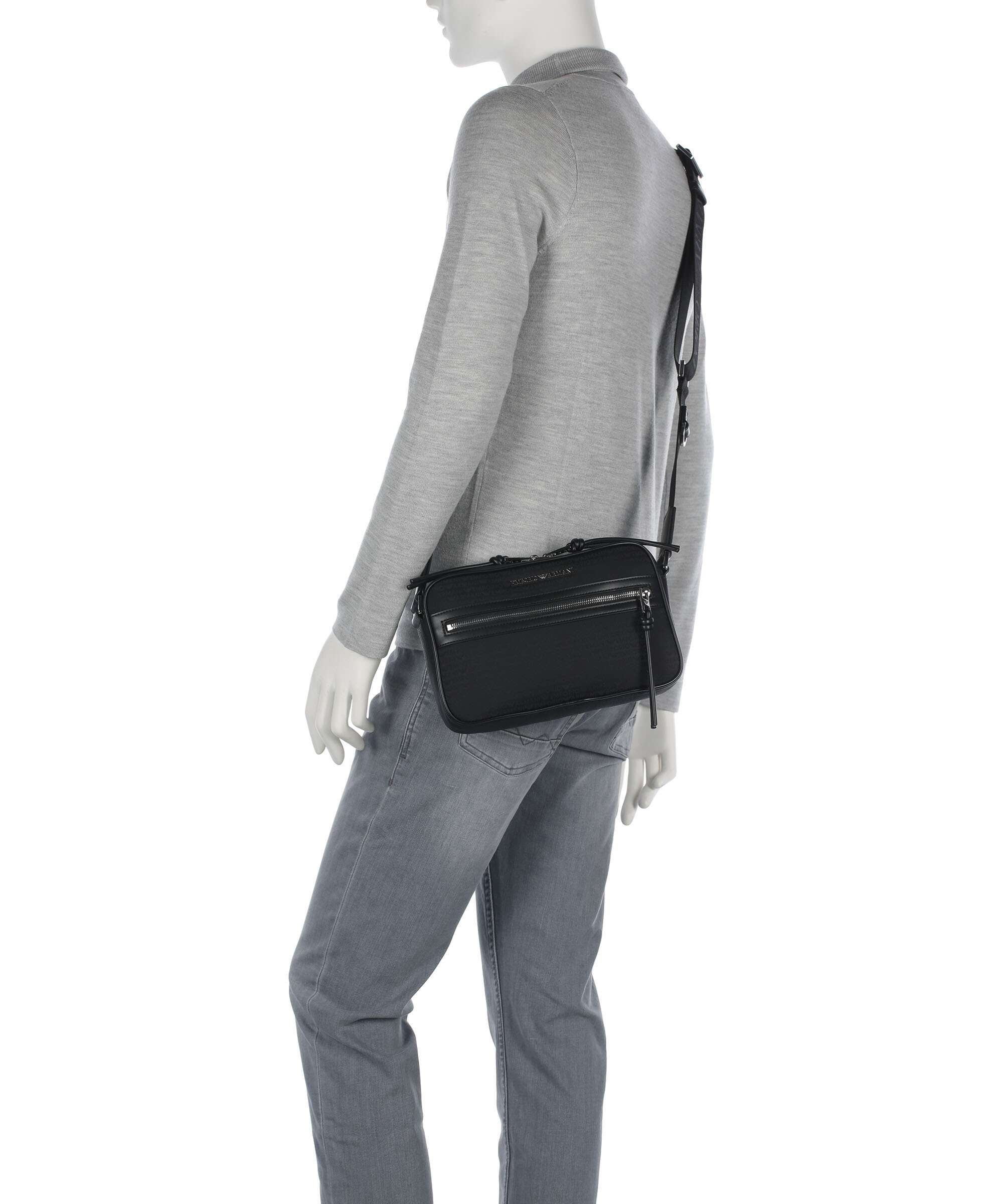 Emporio Armani Monogram Crossbody tas black beauty - Image 3