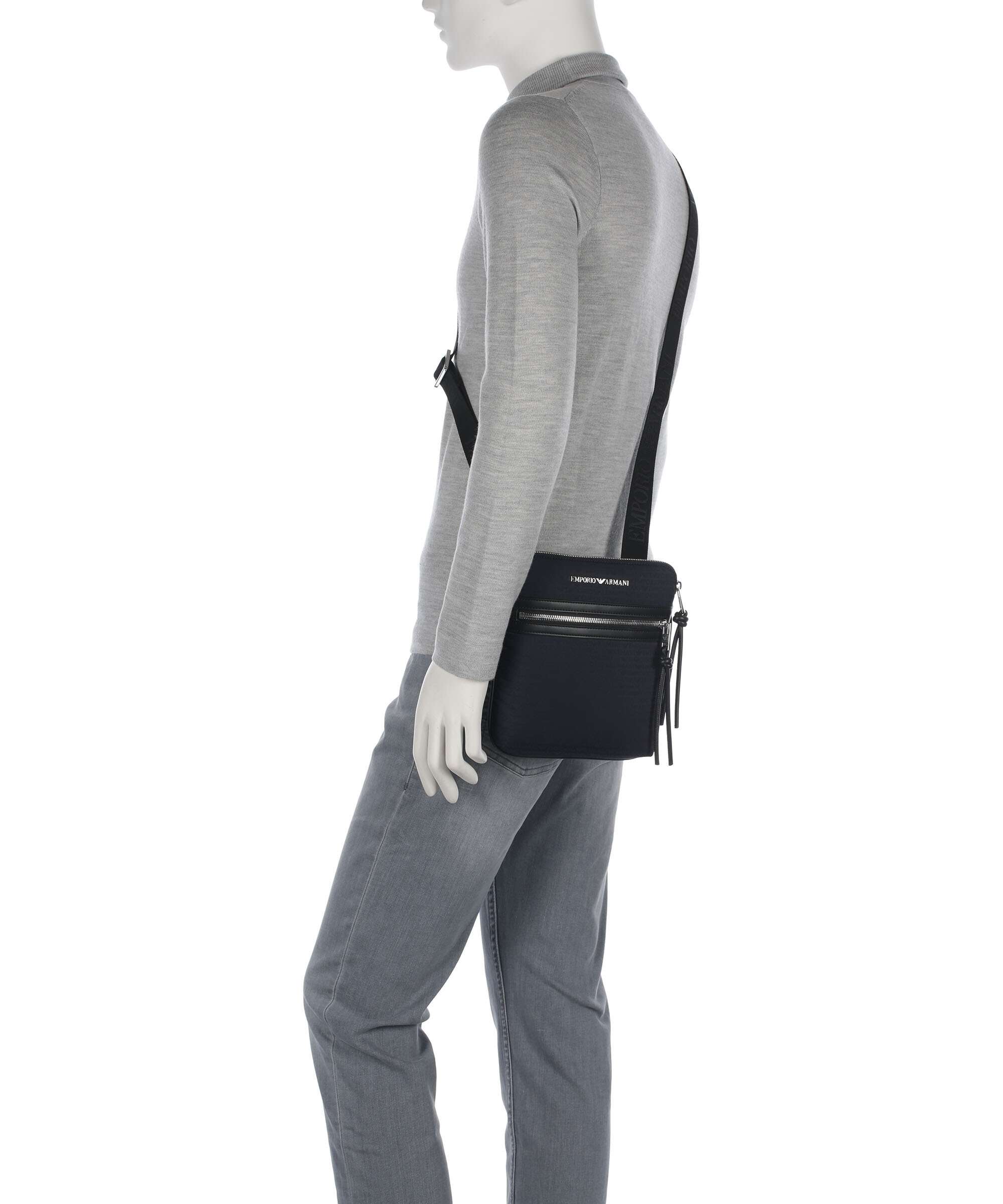 Emporio Armani Monogram Crossbody tas iconico blu navy - Image 3