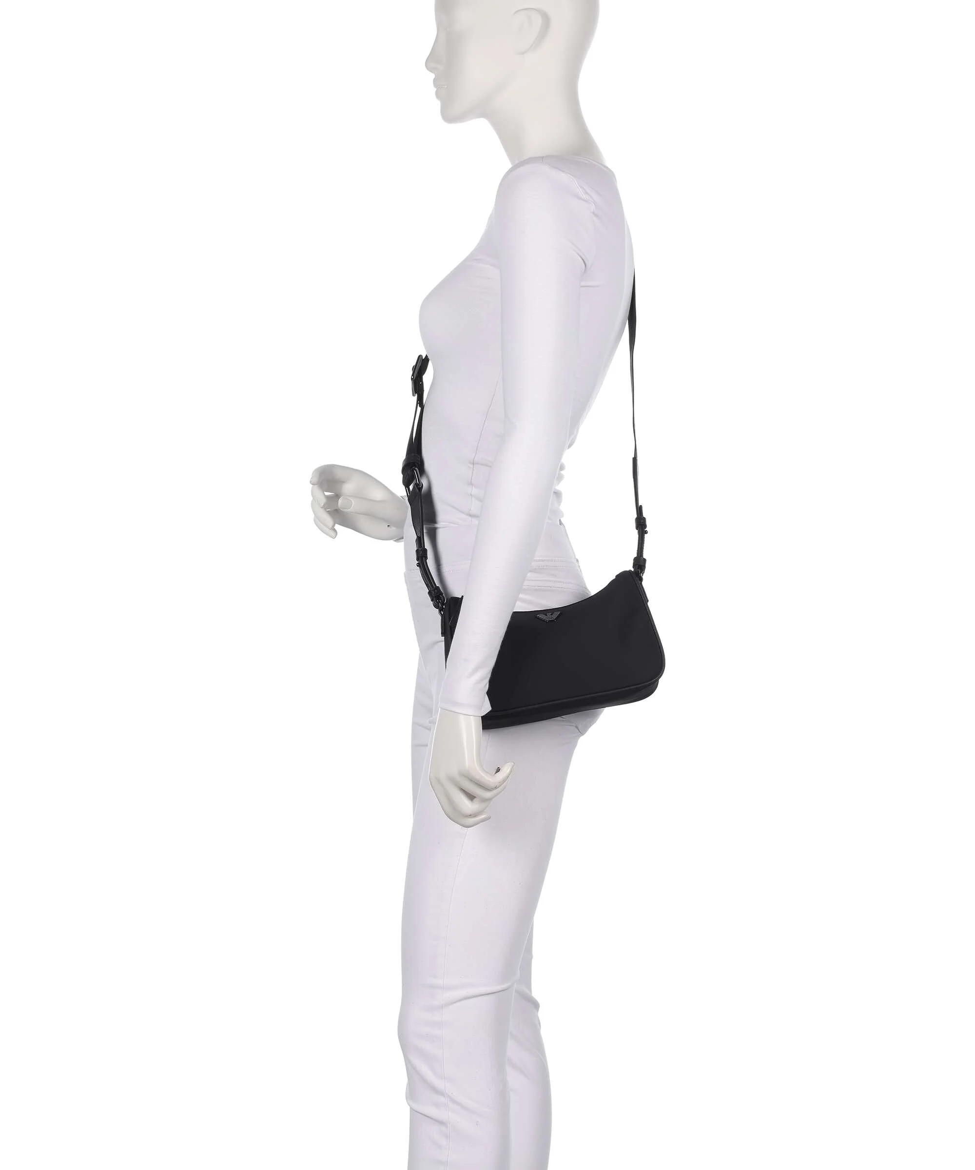 Emporio Armani Nylon Recycled Crossbody tas black beauty - Image 3