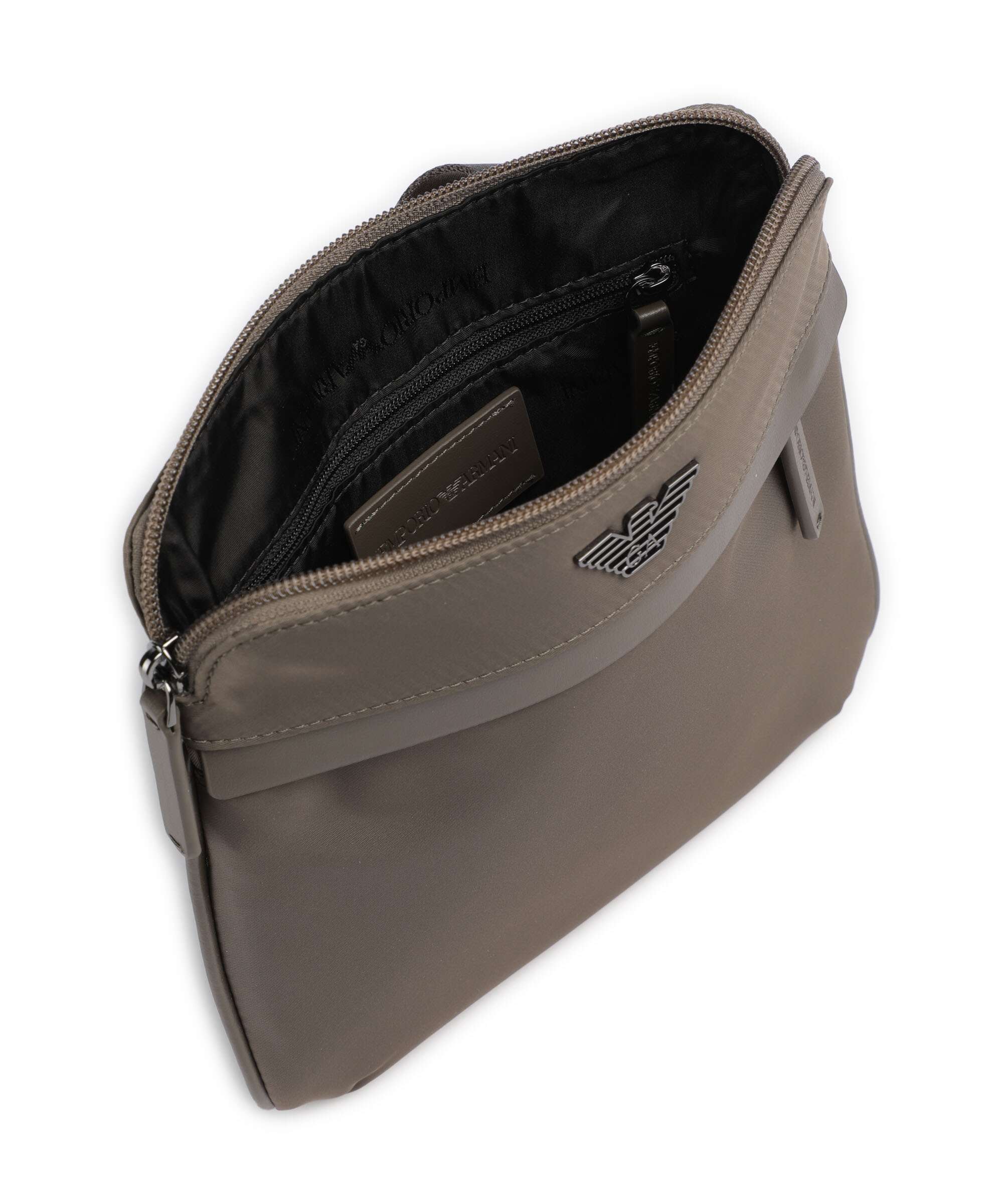 Emporio Armani Recycled Nylon Crossbody tas major brown - Image 6
