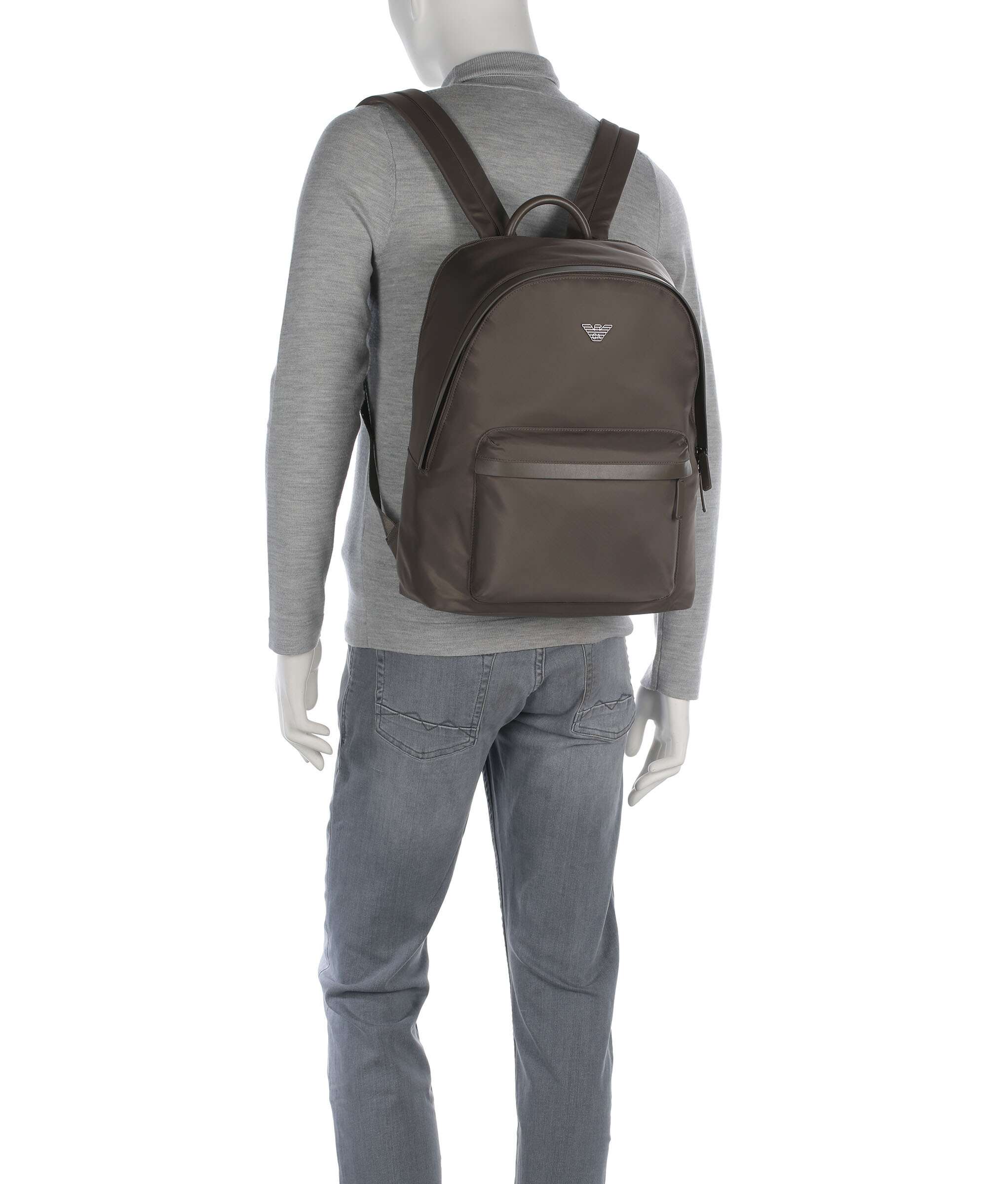 Emporio Armani Recycled Nylon Rugzak major brown - Image 3