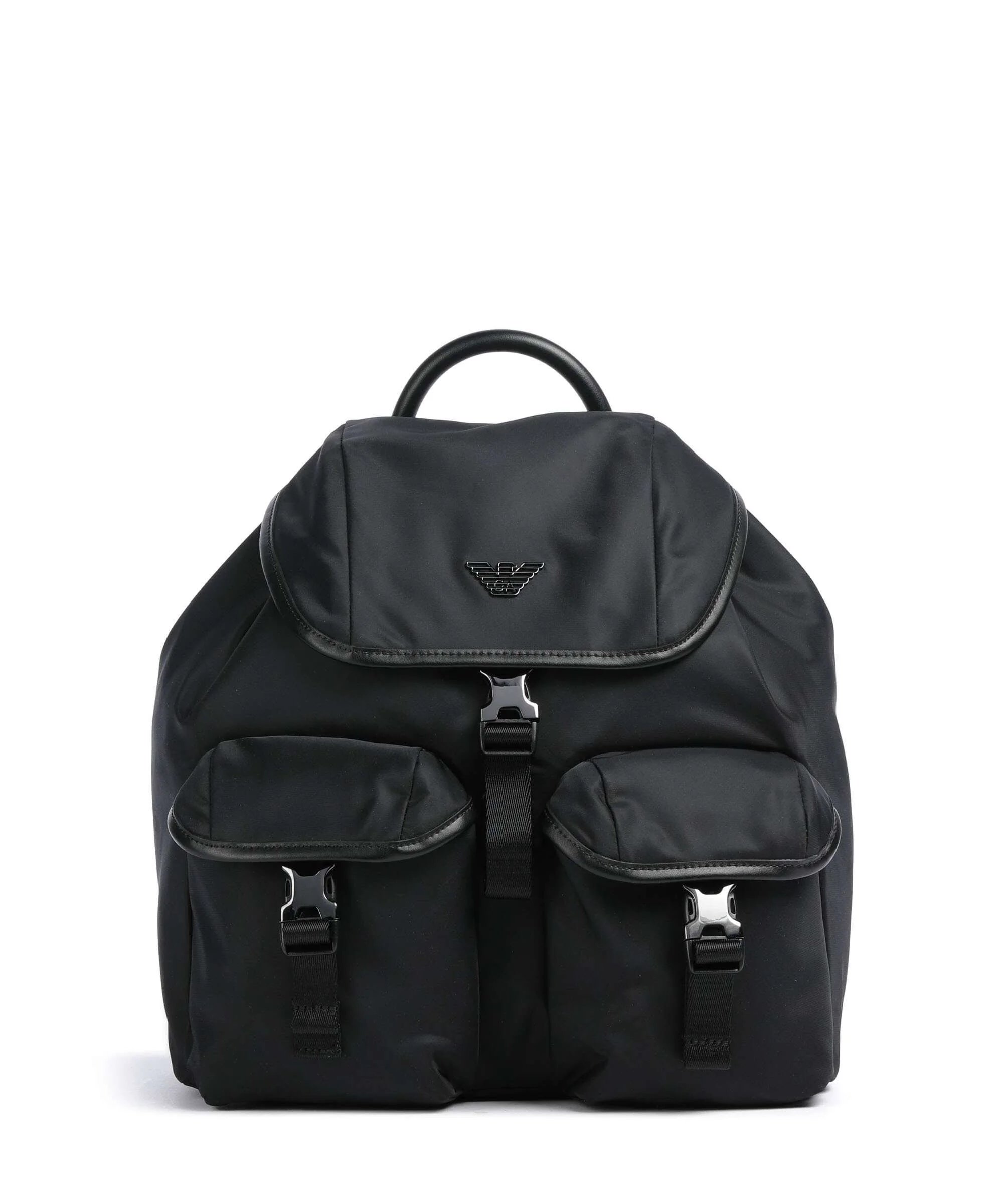 Emporio Armani Recycled Nylon Rugzak black beauty