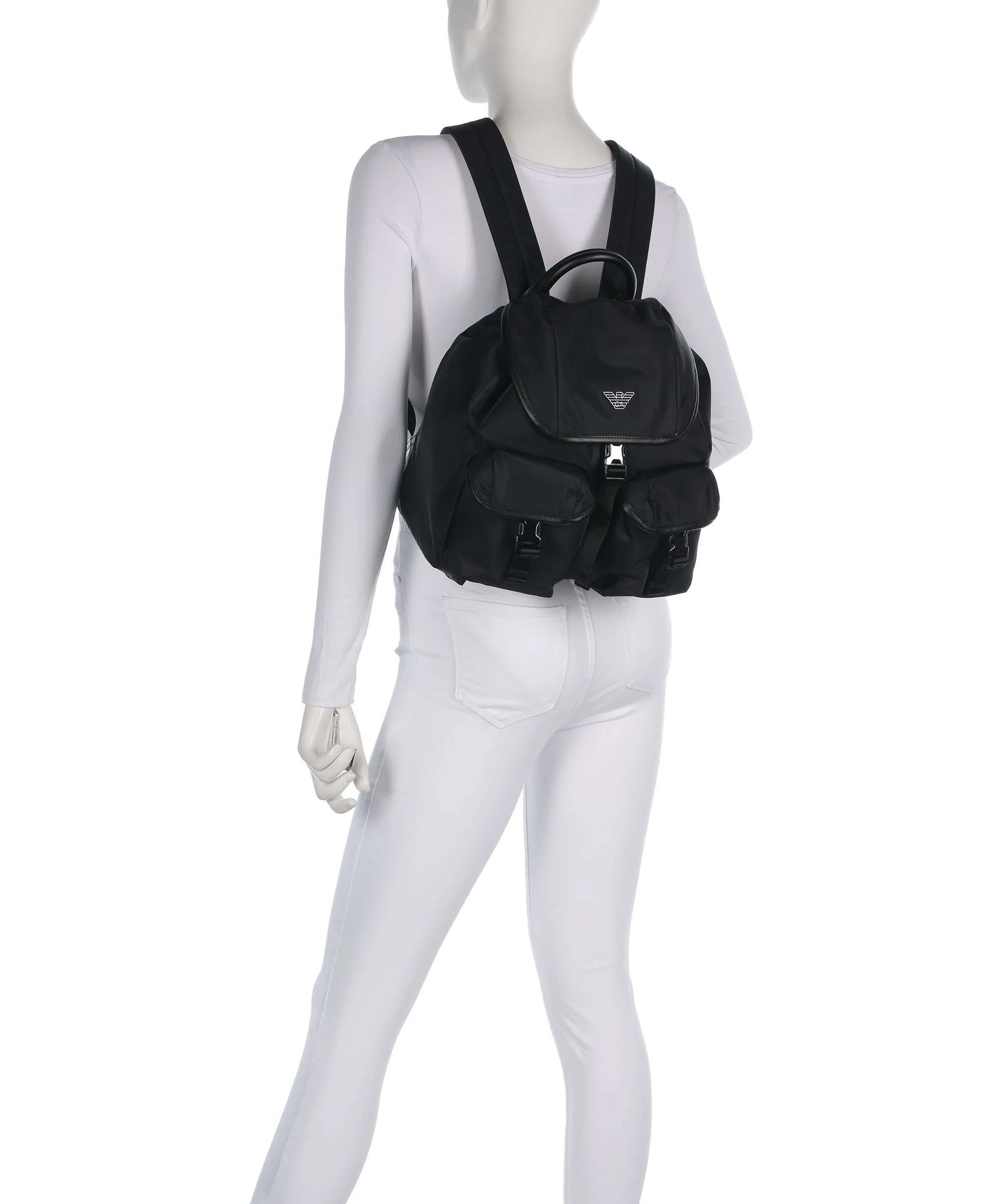 Emporio Armani Recycled Nylon Rugzak black beauty - Image 3