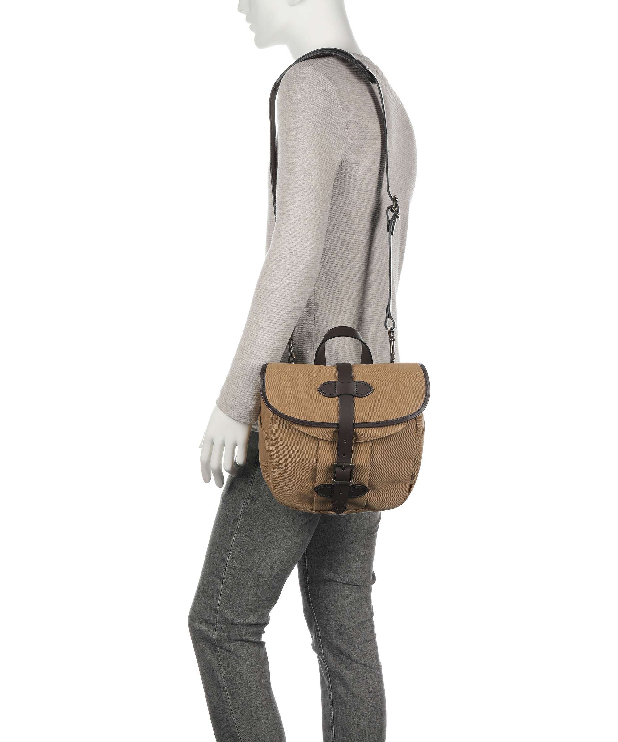 Filson Rugged Twill Crossbody tas tan - Image 3