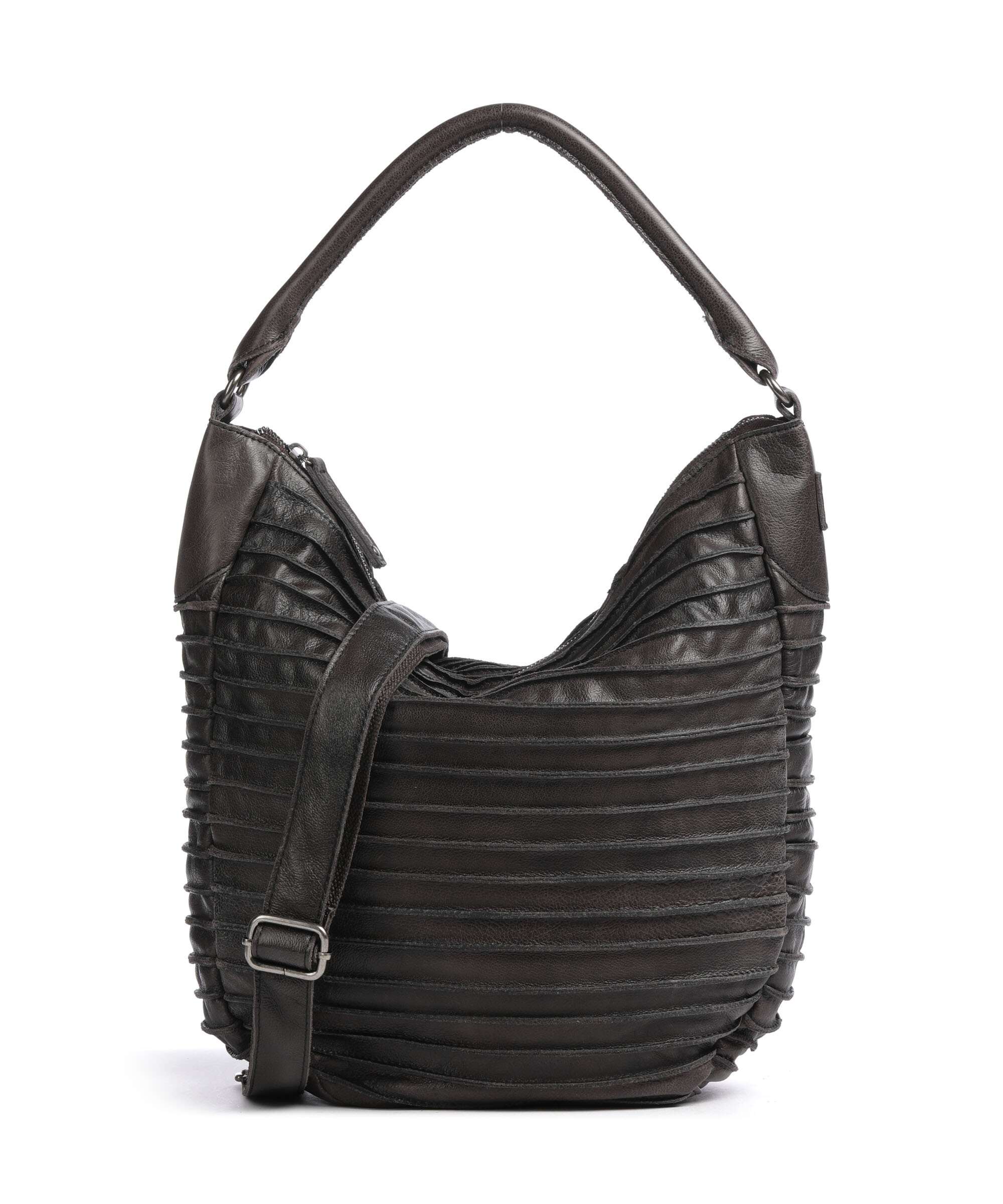 FredsBruder Bestseller Riffeltier S Hobo tas brown