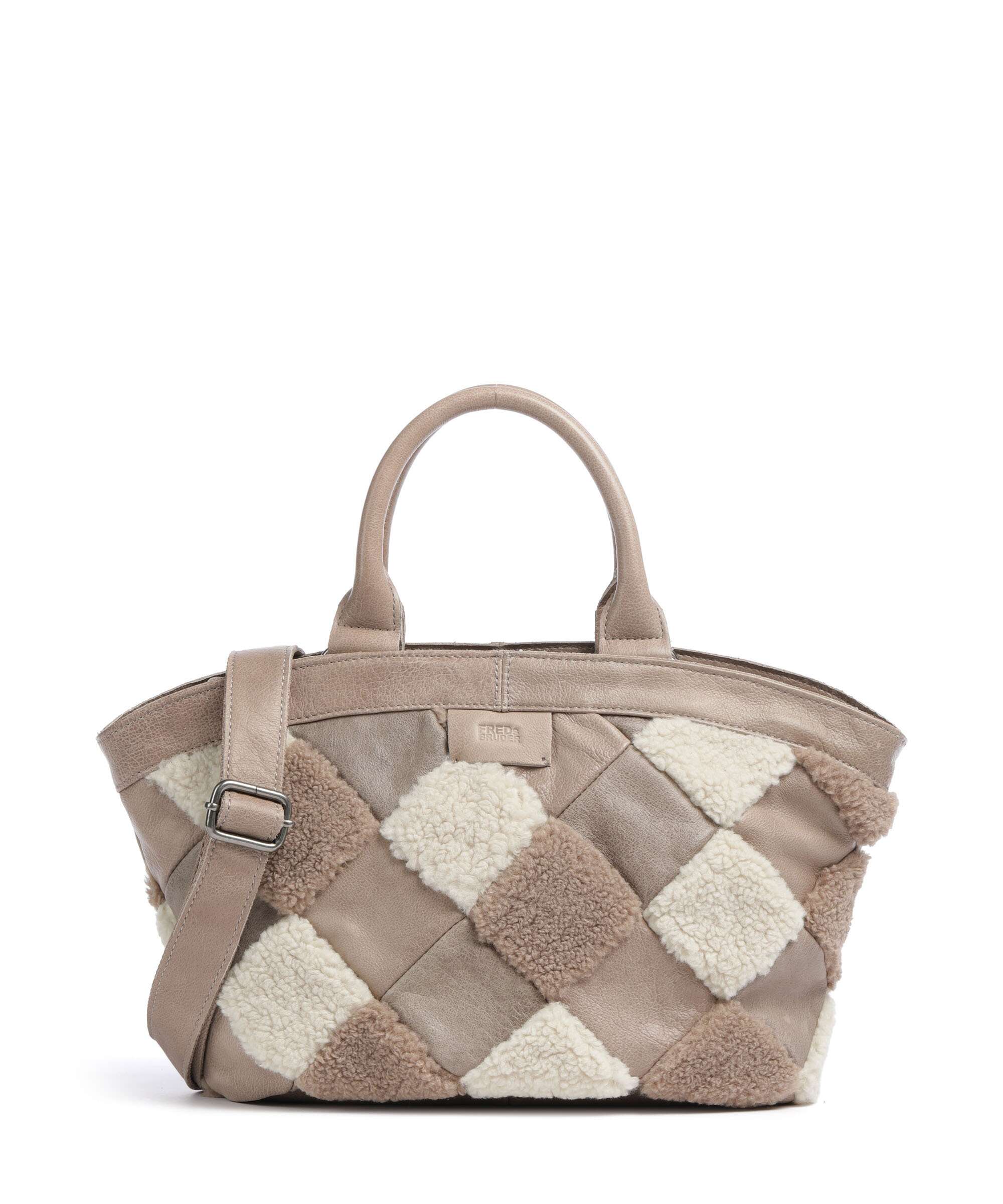 FredsBruder Check My Bag Handtas taupe teddy mix