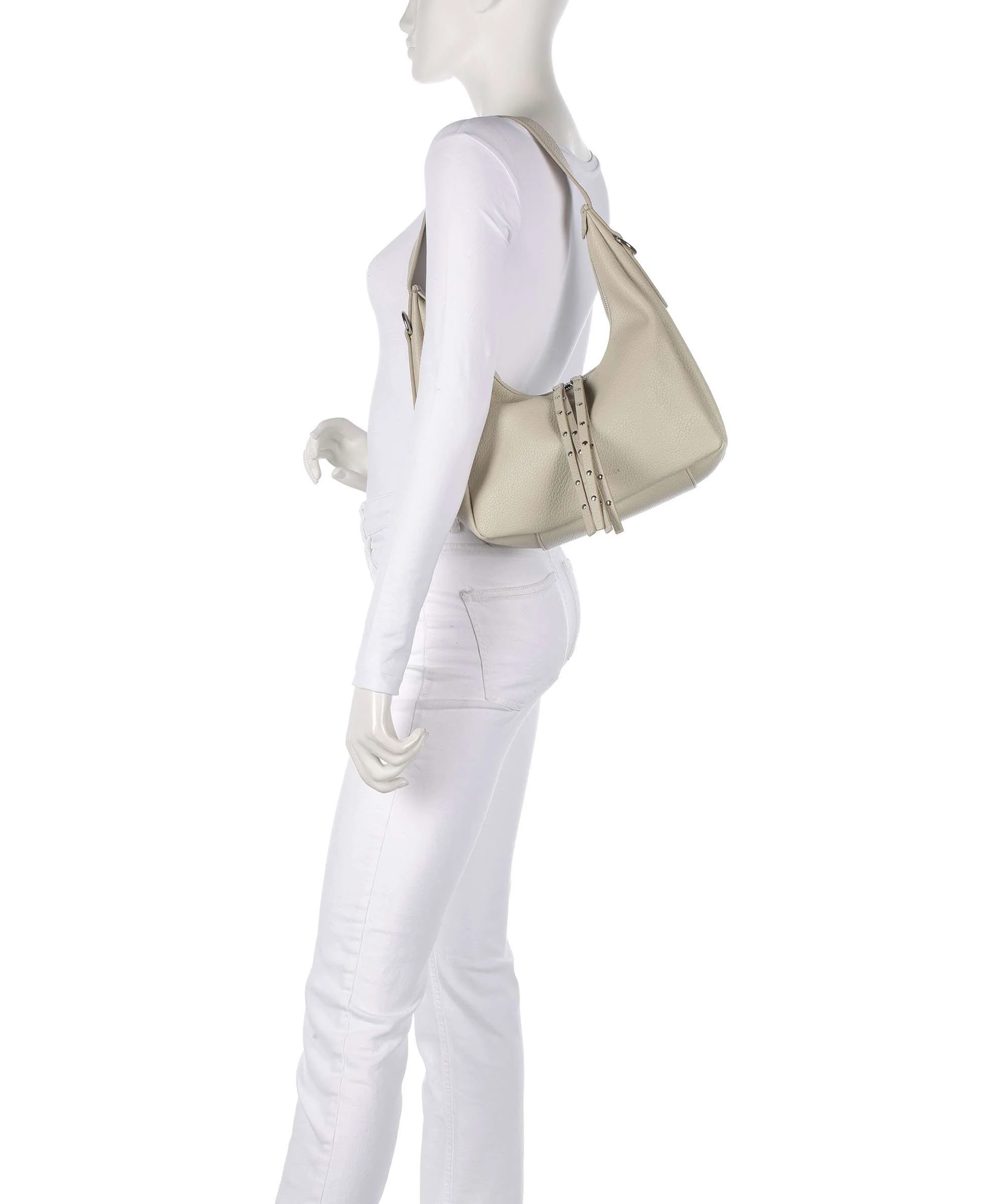 FredsBruder Feel Wild Midi Hobo tas stone - Image 3