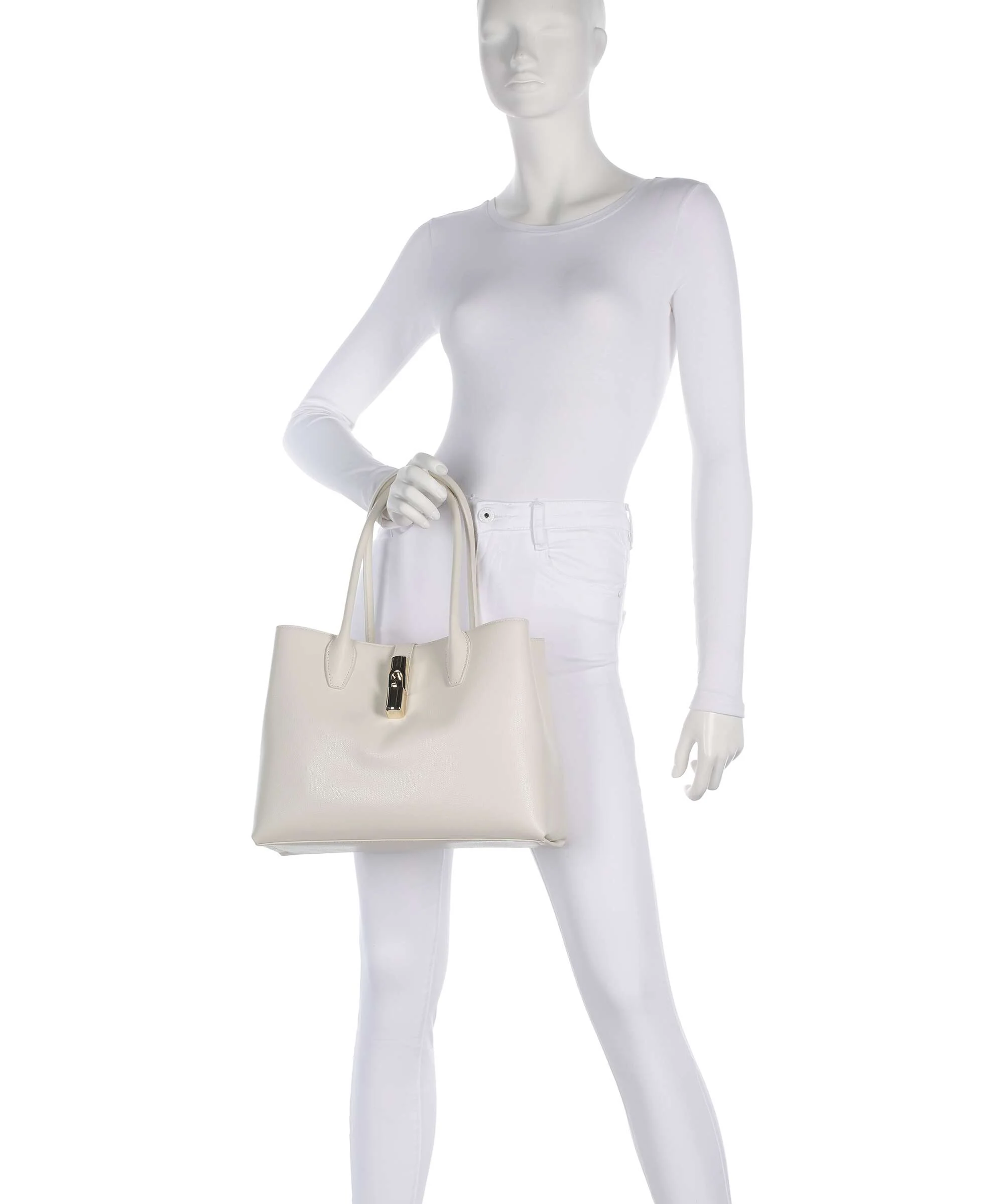 Furla Goccia M Boodschappentas panna - Image 3