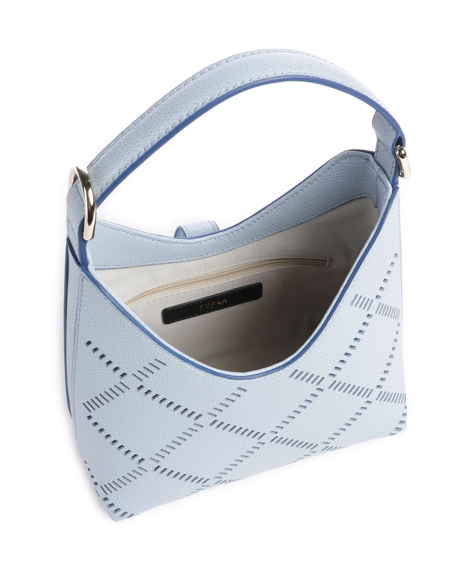 Furla Iride Mini Handtas carta da zucchero/indigo int - Image 6