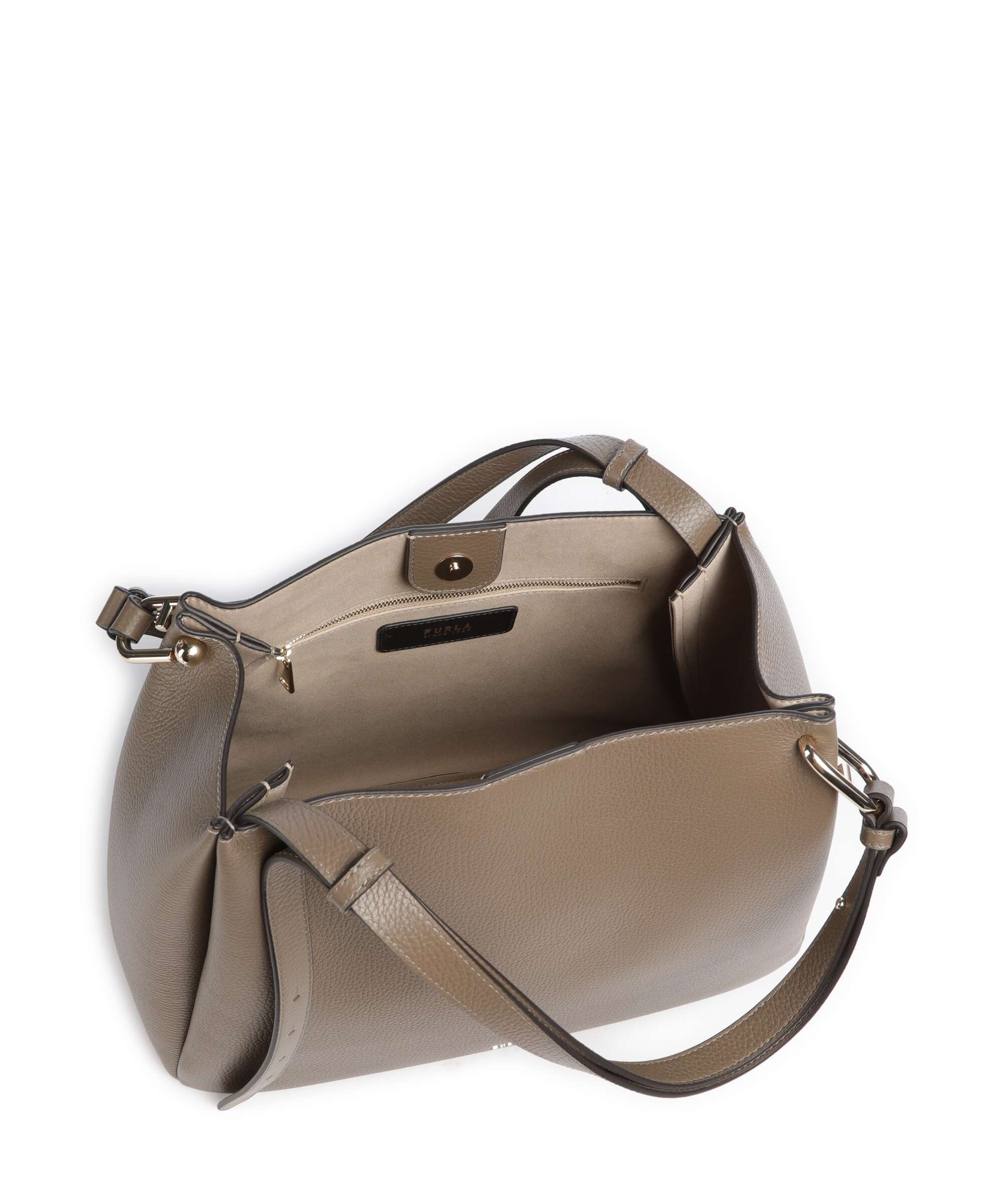 Furla Nuvola L Hobo tas muddy gray - Image 6