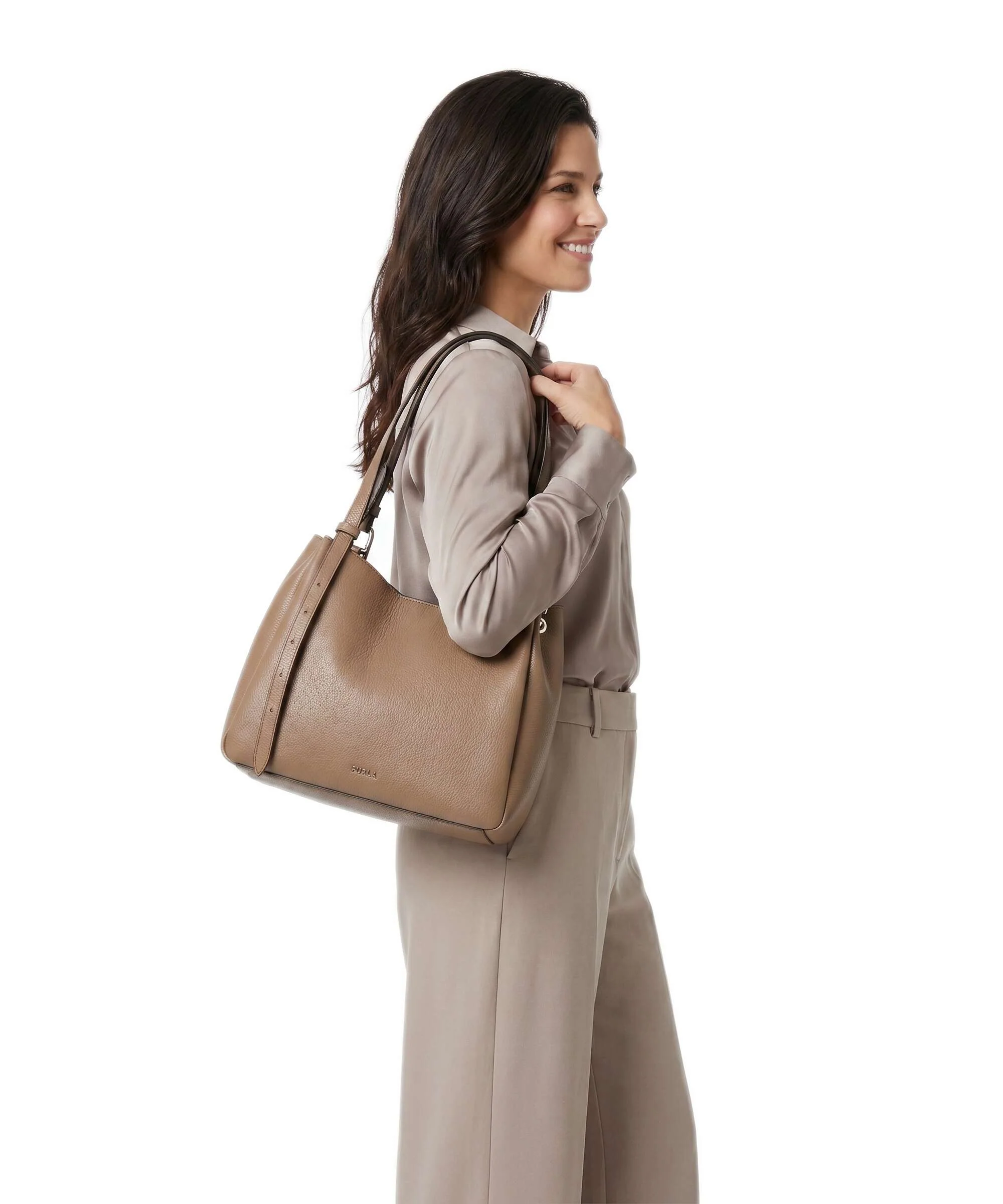 Furla Nuvola M Hobo tas toffee - Image 3