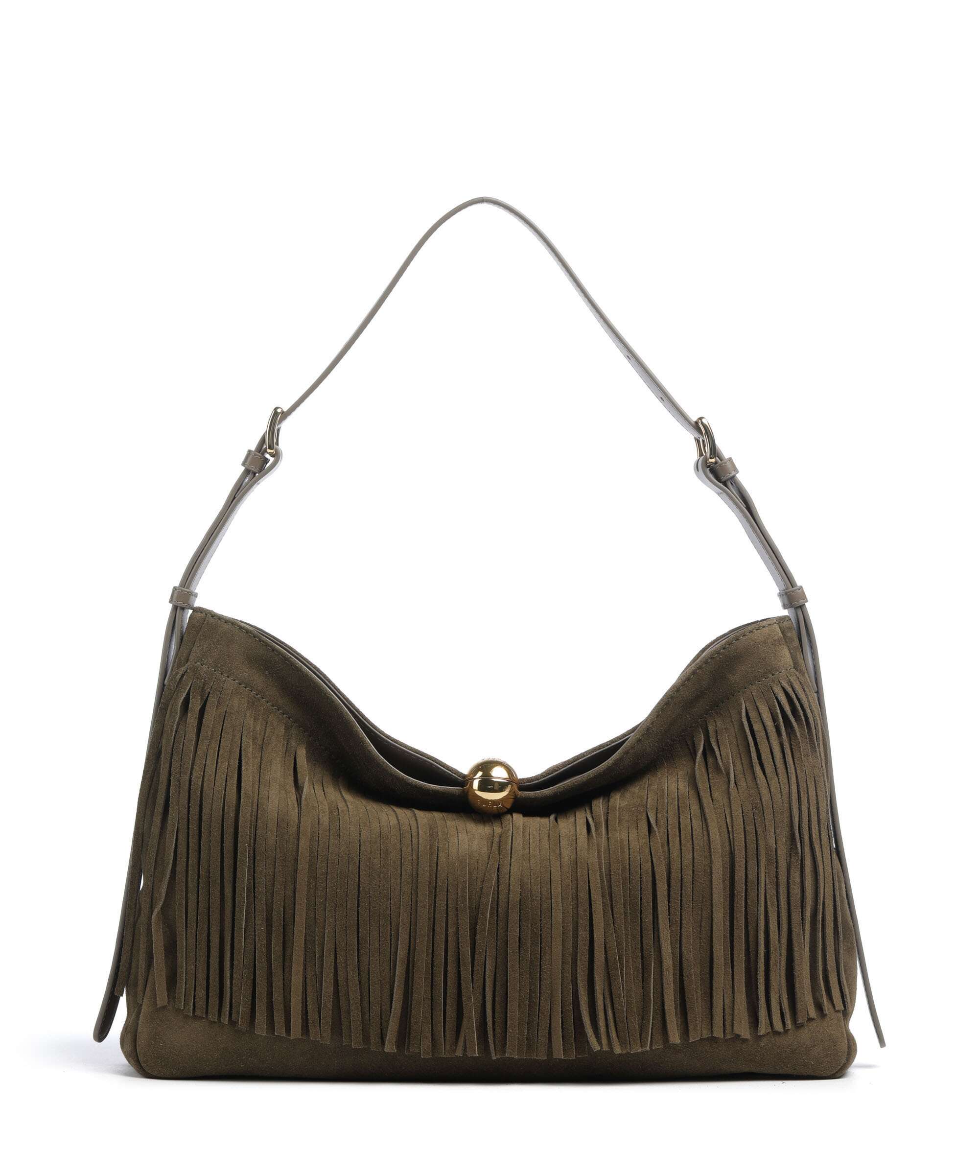 Furla Sfera Soft L Hobo tas toni muddy gray