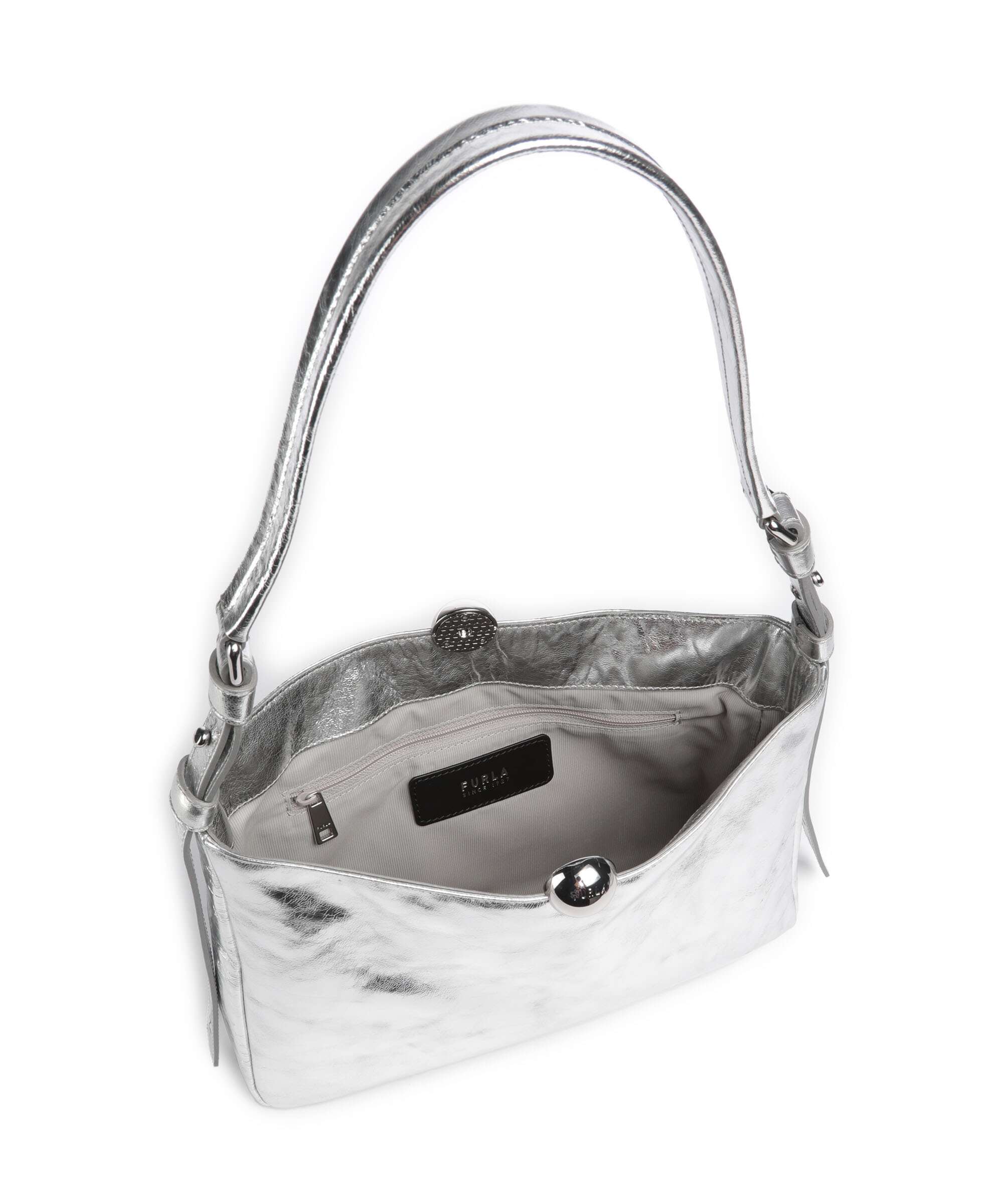 Furla Sfera Soft M Schoudertas silver - Image 6