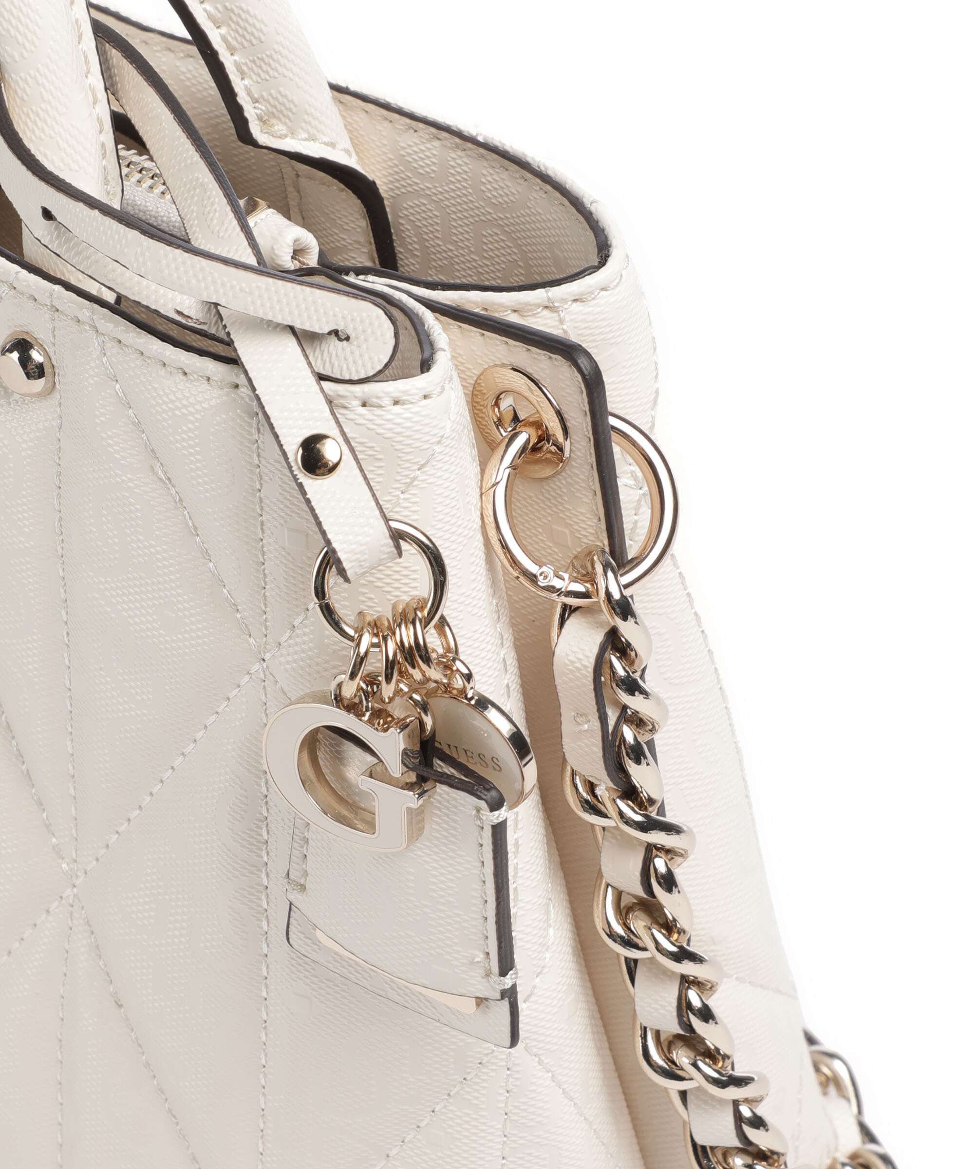 Guess Aldina G-Shine Handtas offwhite - Image 4