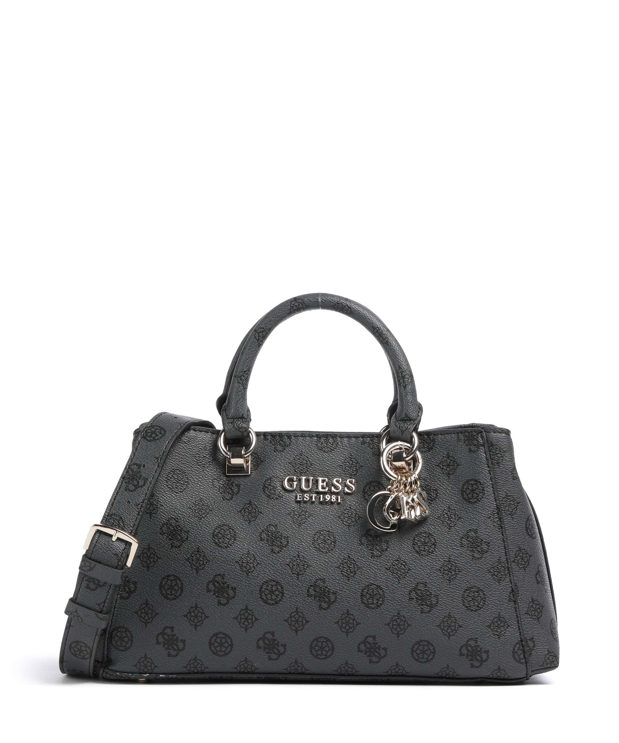 Guess Evelune Handtas charcoal logo