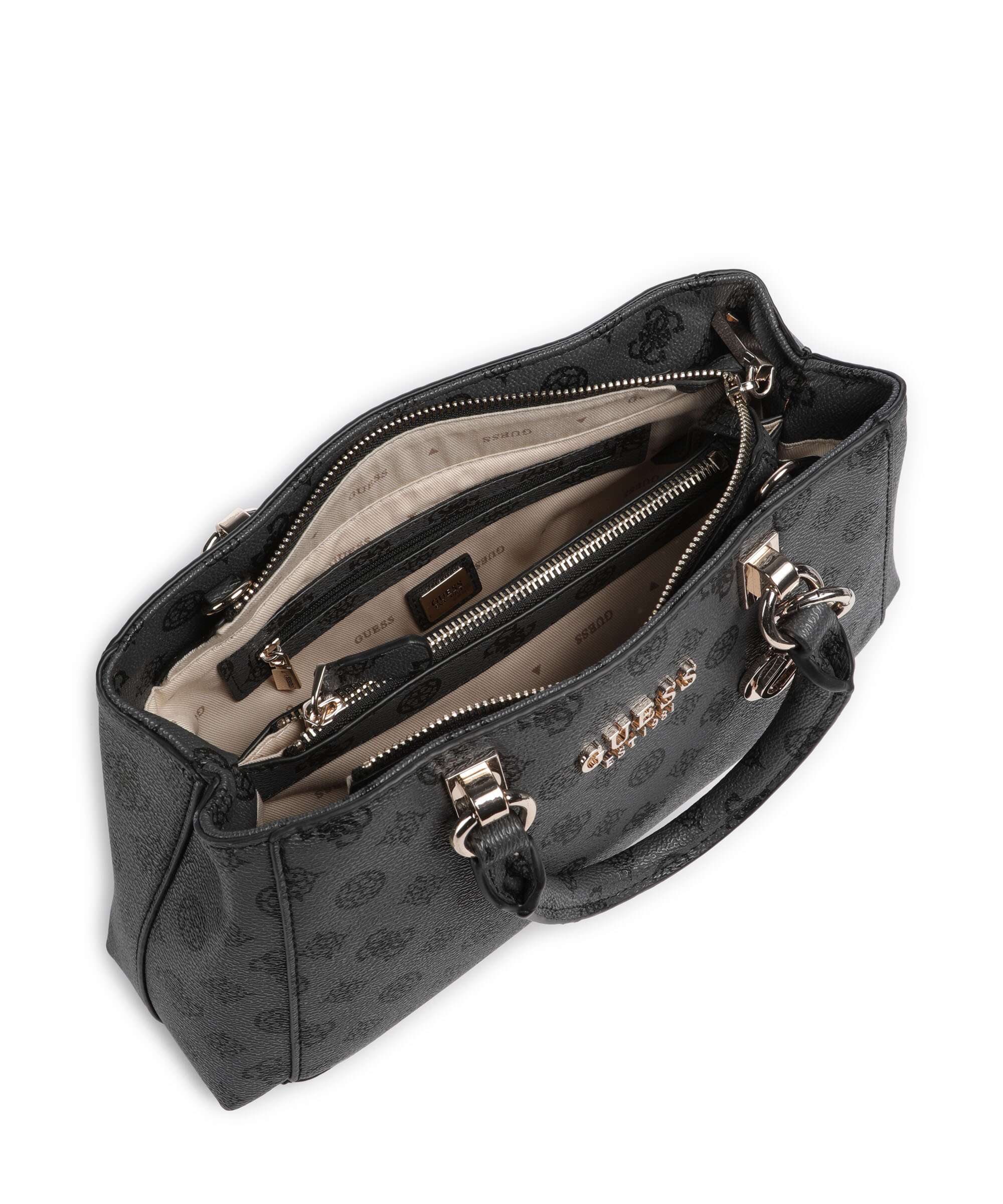 Guess Evelune Handtas charcoal logo - Image 6