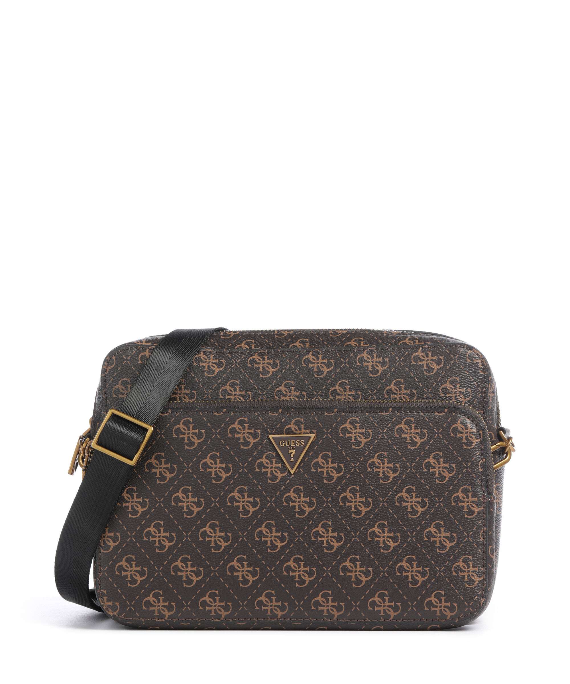 Guess Milano Crossbody tas brown/ochre/burgundy