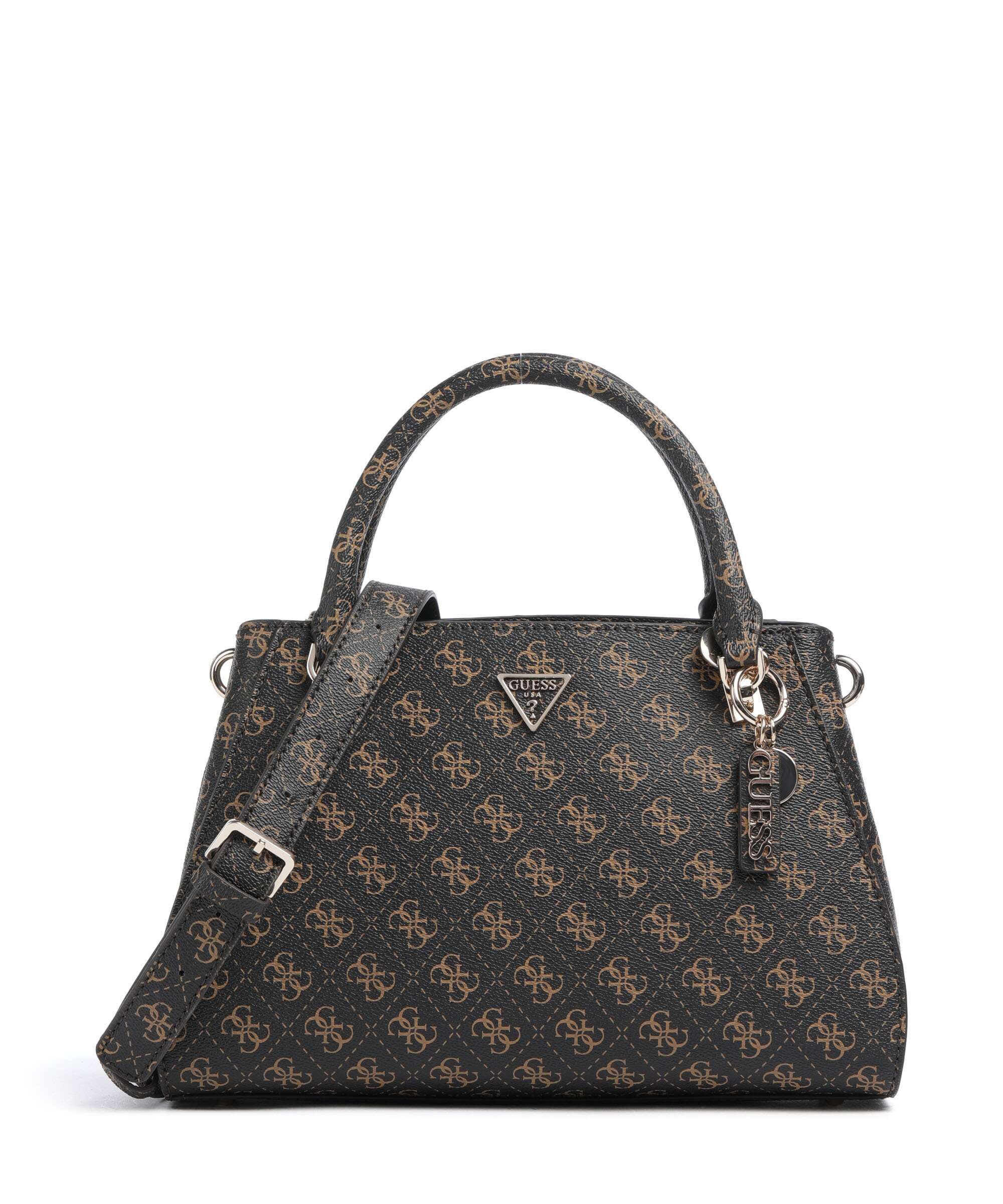 Guess Noelle Q Logo Handtas brown logo