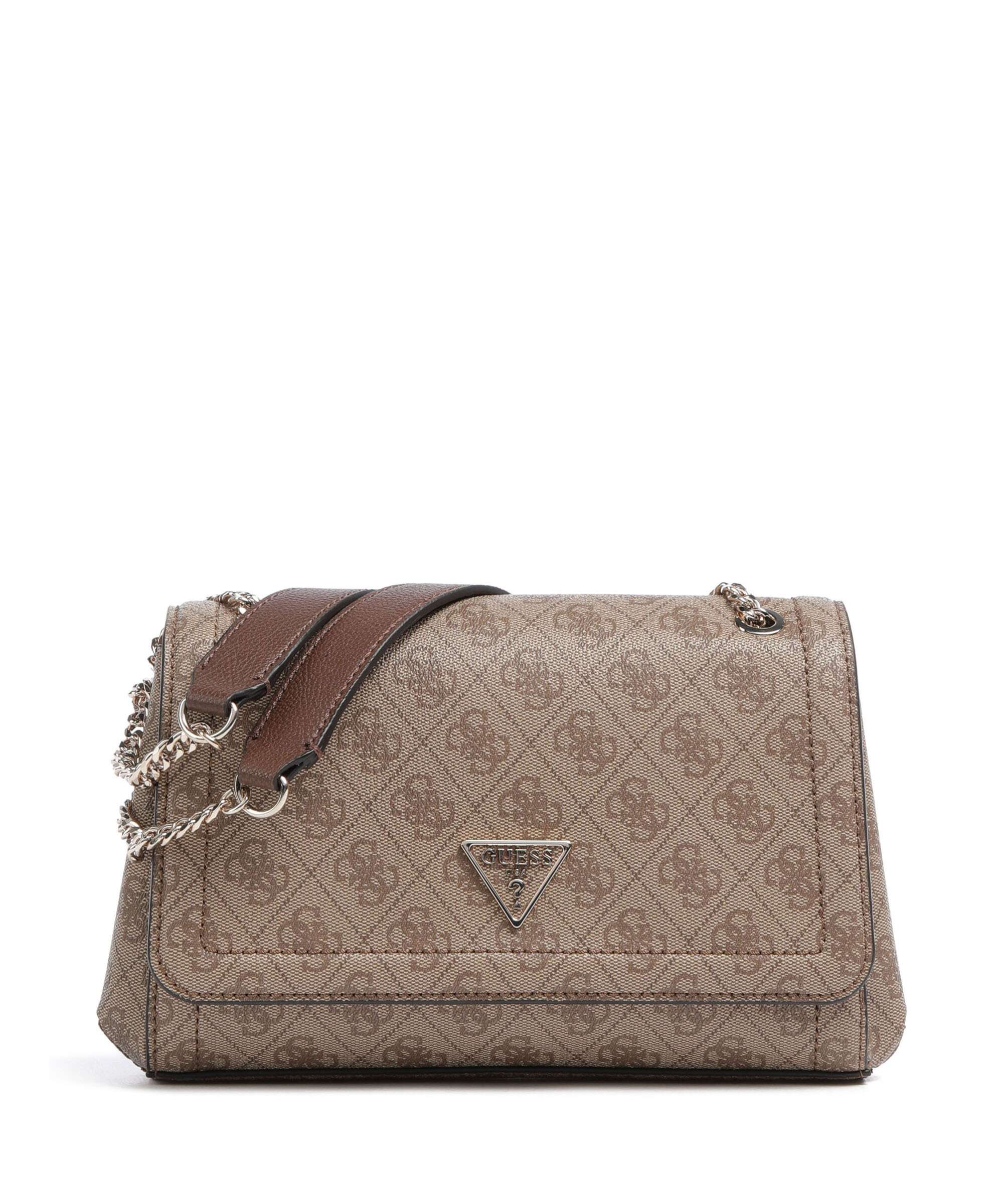Guess Noelle Schoudertas latte logo/brown