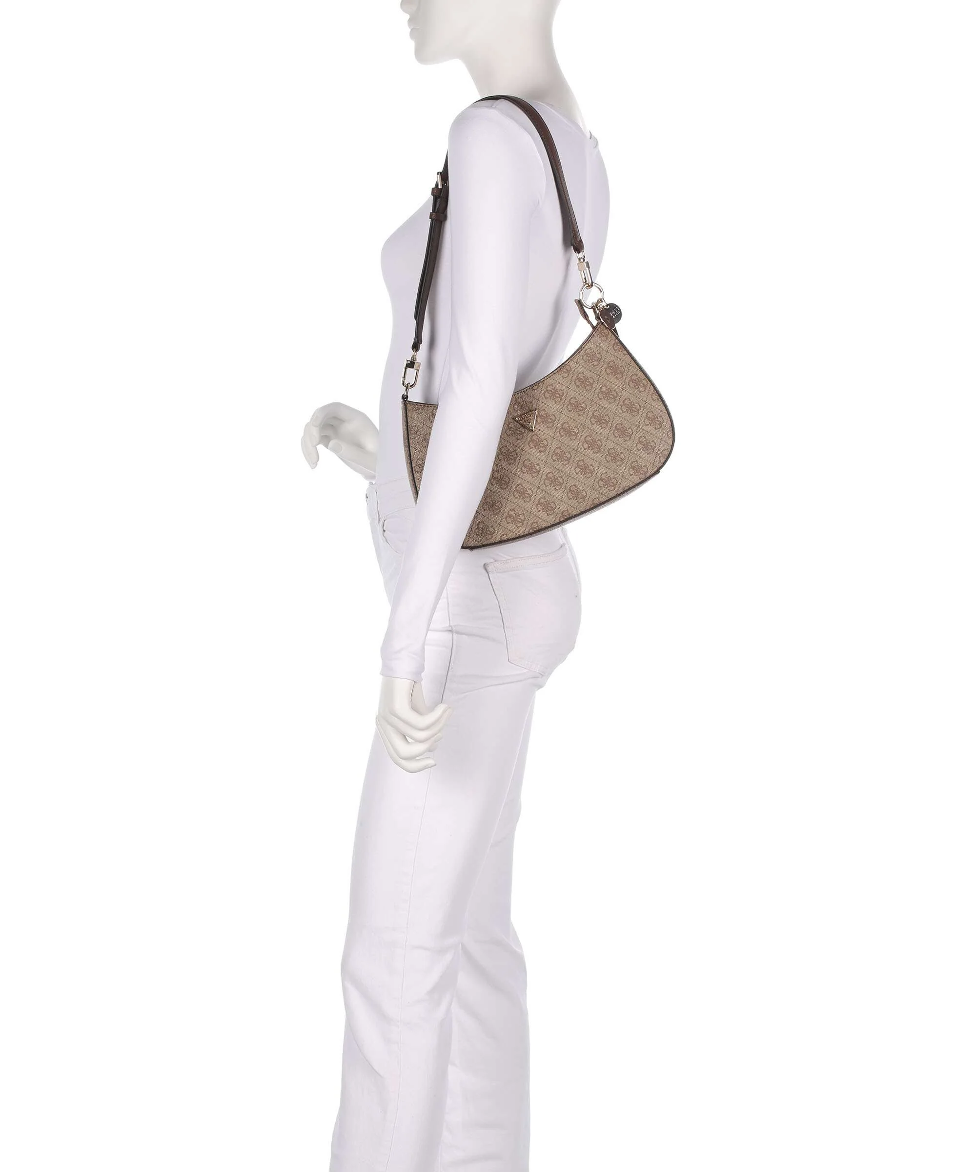 Guess Noelle Schoudertas latte logo/brown - Image 3