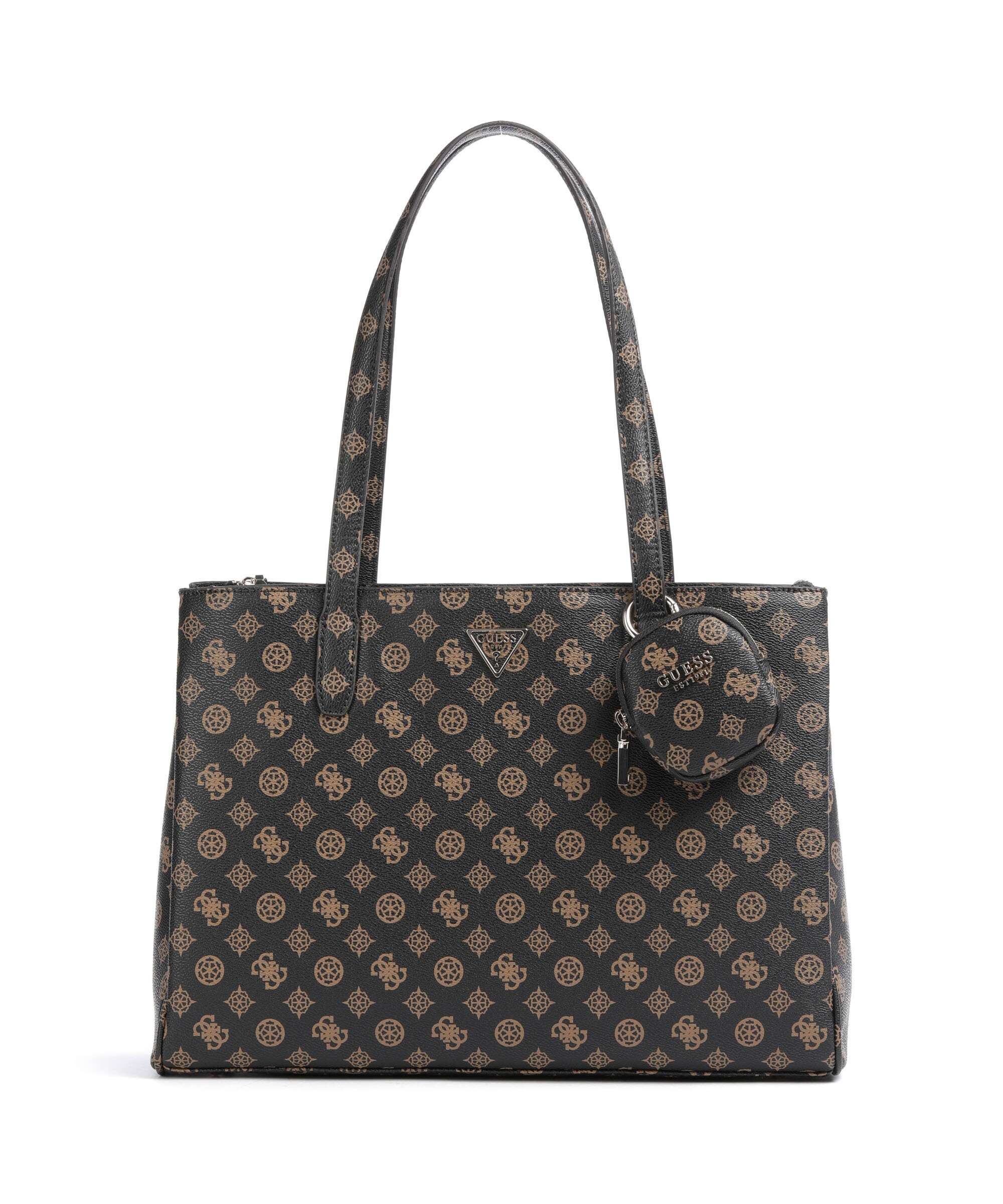 Guess Power Play Boodschappentas mocha logo