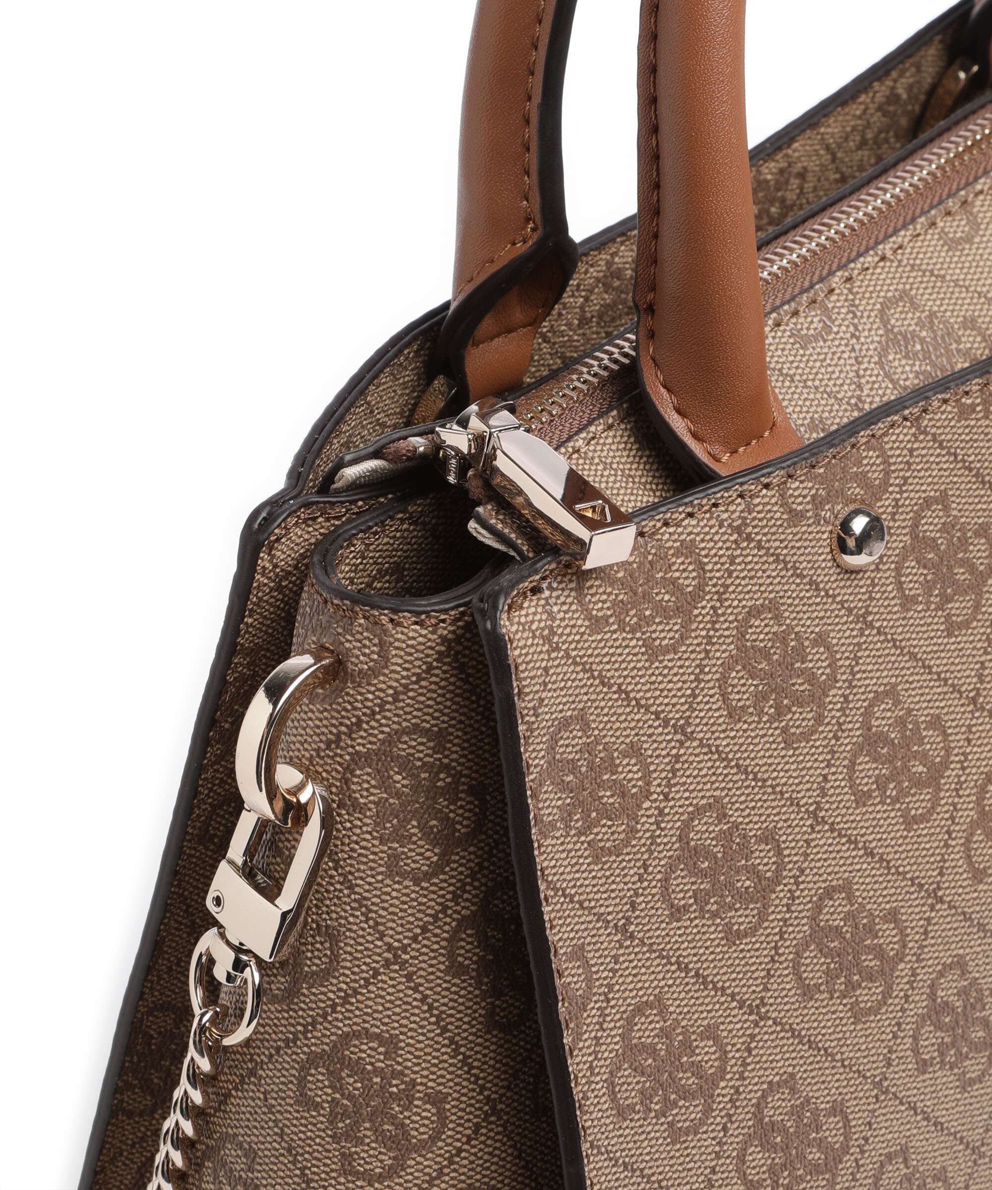 Guess Zamira Handtas latte logo - Image 4
