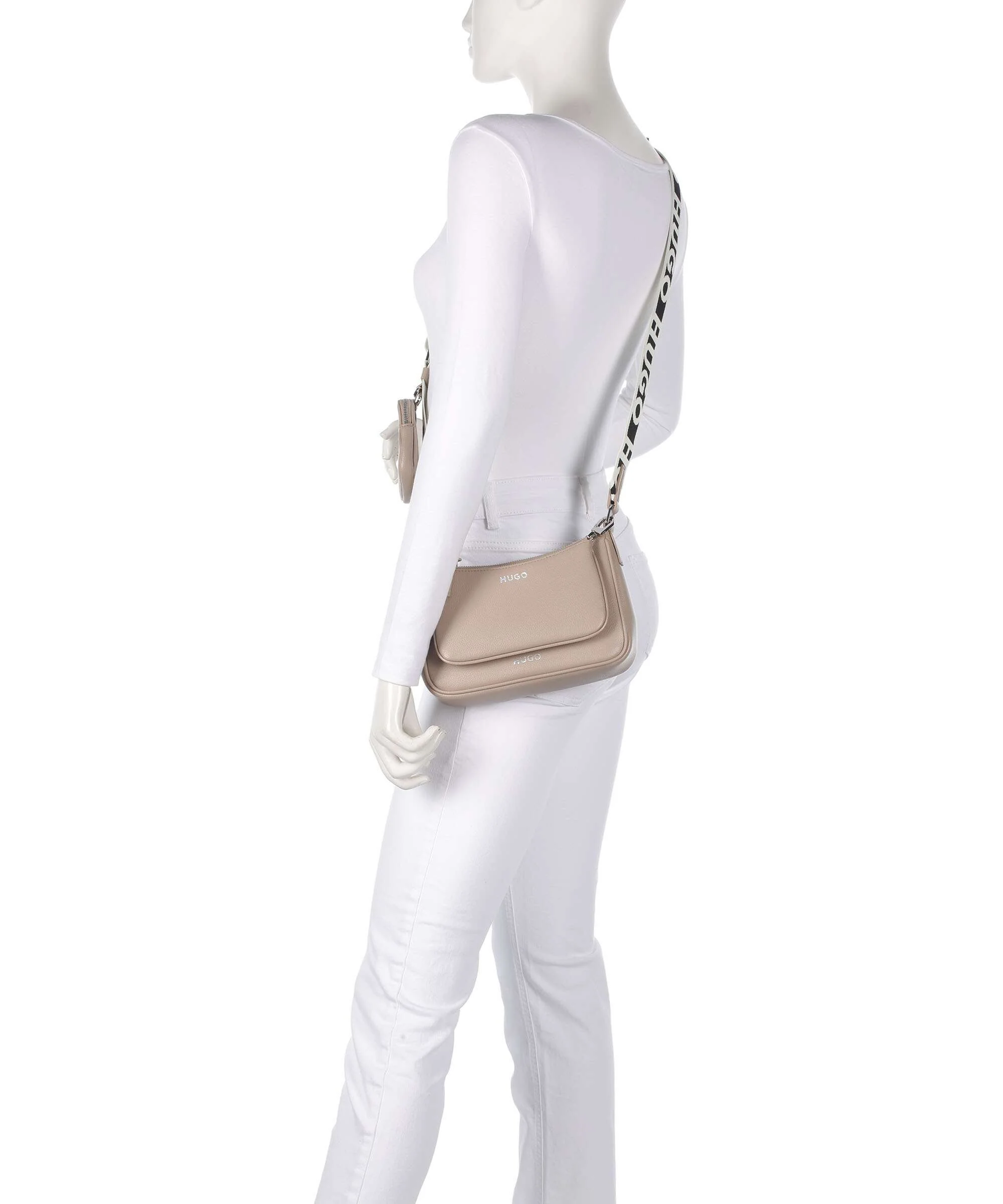 Hugo Bel Crossbody tas dark beige - Image 3