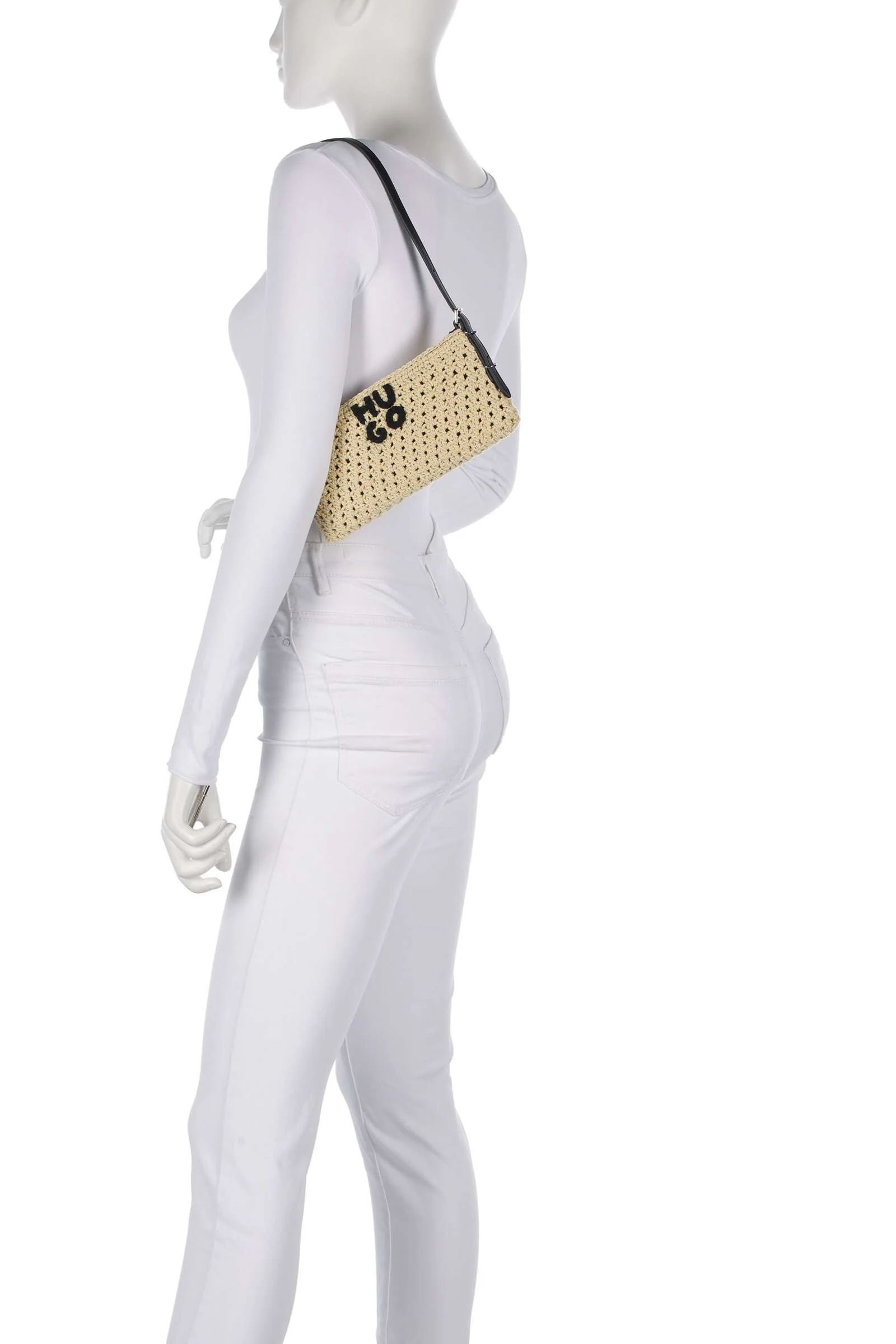 Hugo Neeko Schoudertas light beige - Image 3
