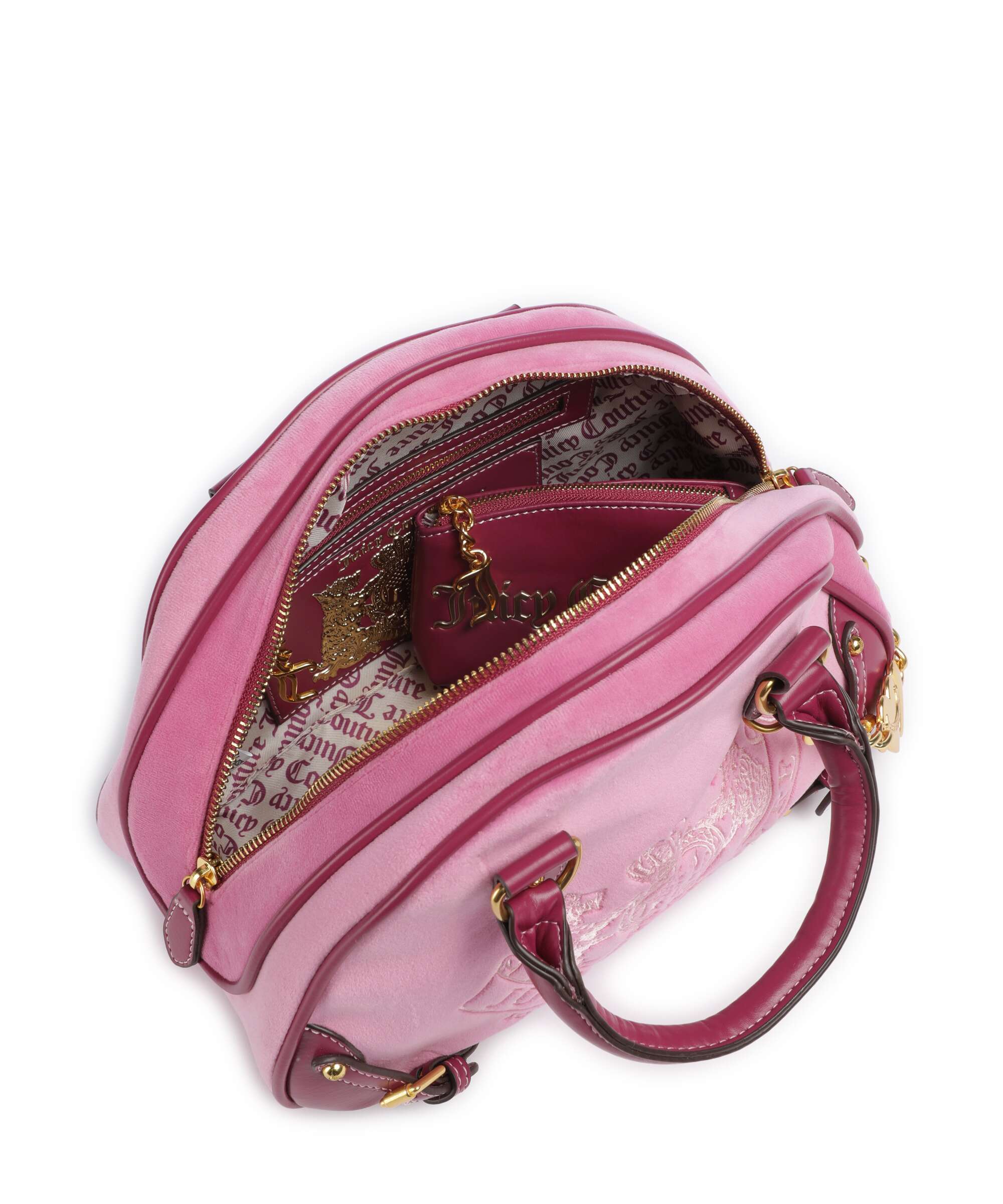 Juicy Couture Twig Narrative Velvet Handtas super pink - Image 7