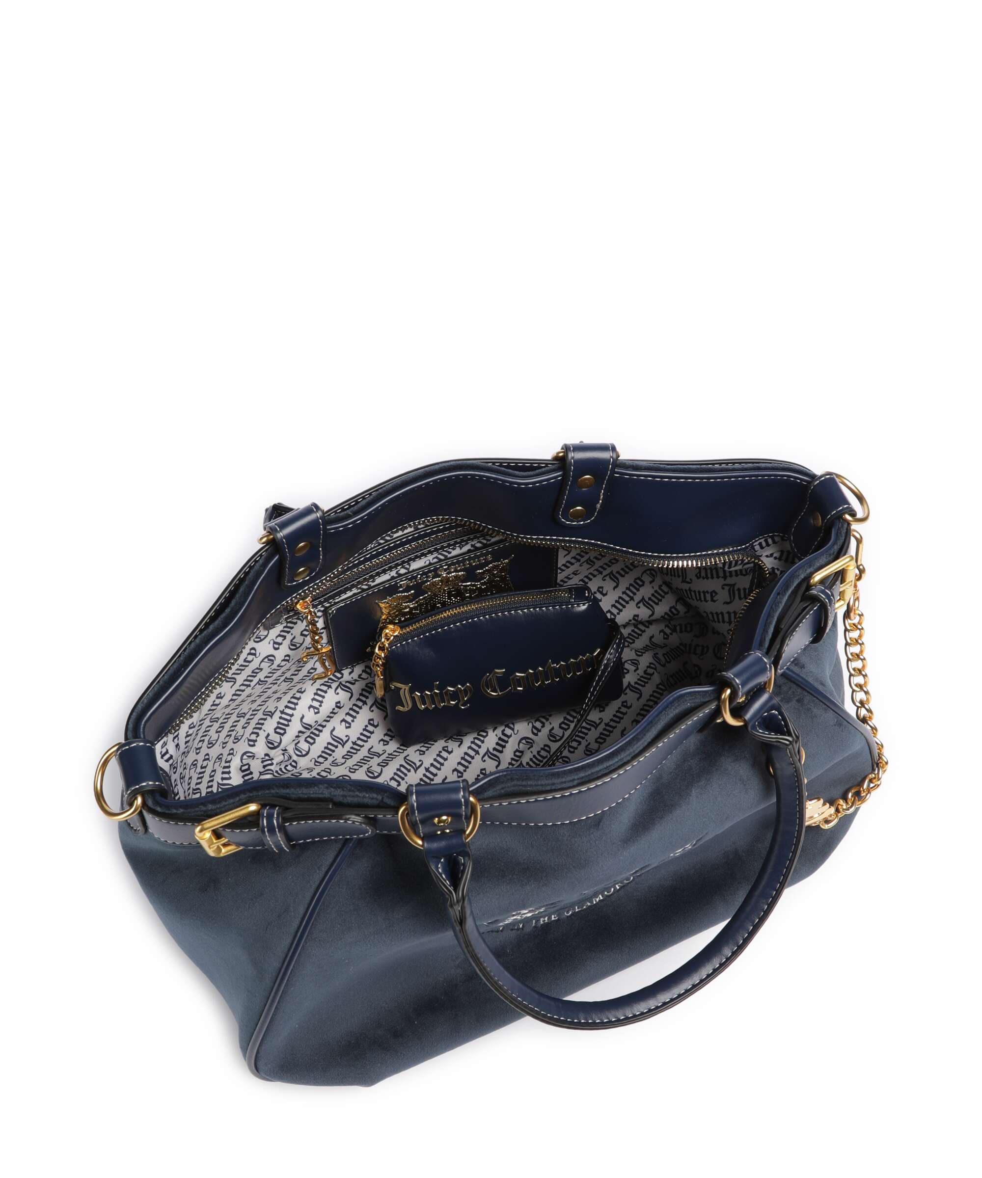 Juicy Couture Twig Narrative Velvet L Boodschappentas blue depths - Image 6