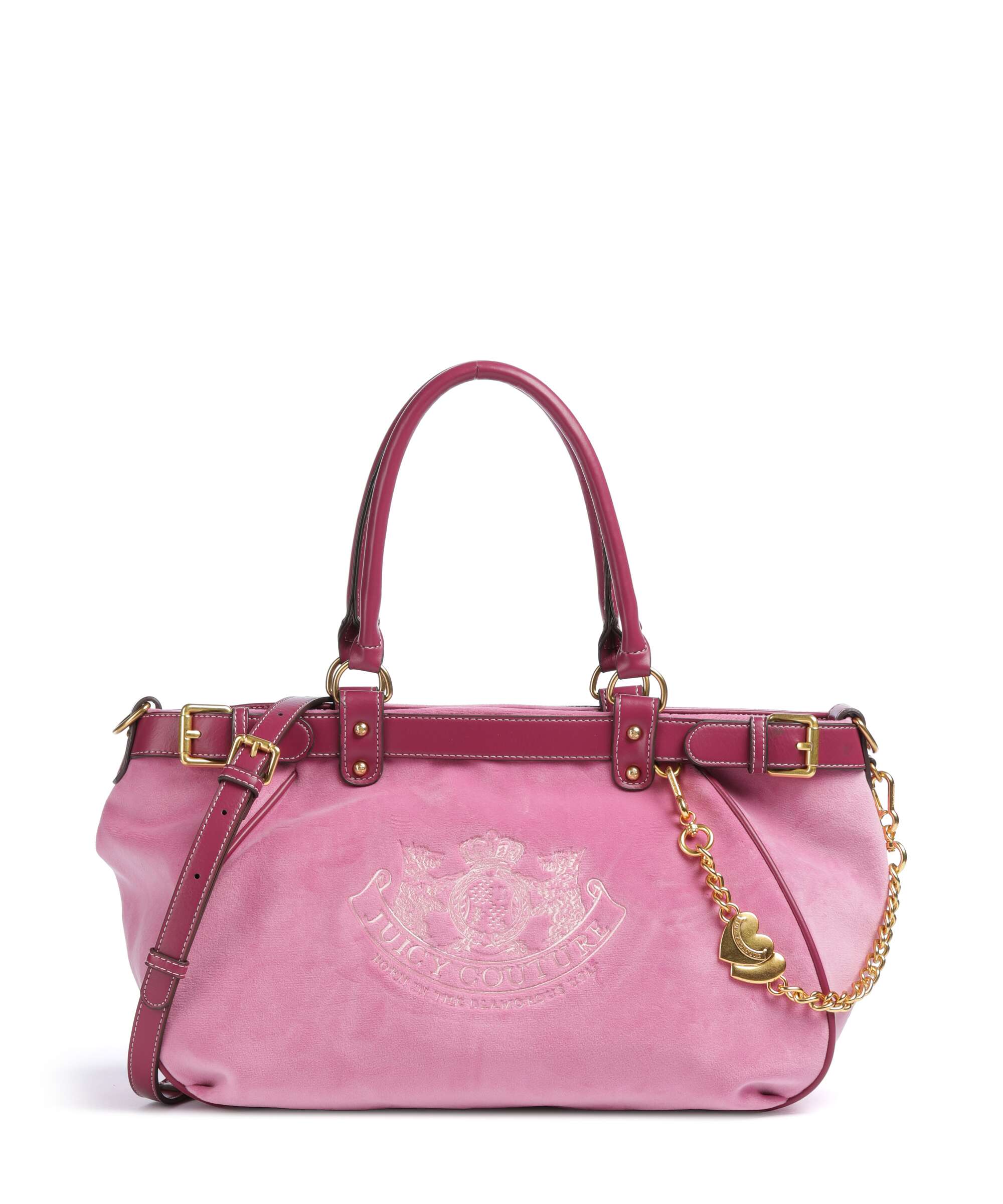 Juicy Couture Twig Narrative Velvet L Boodschappentas super pink