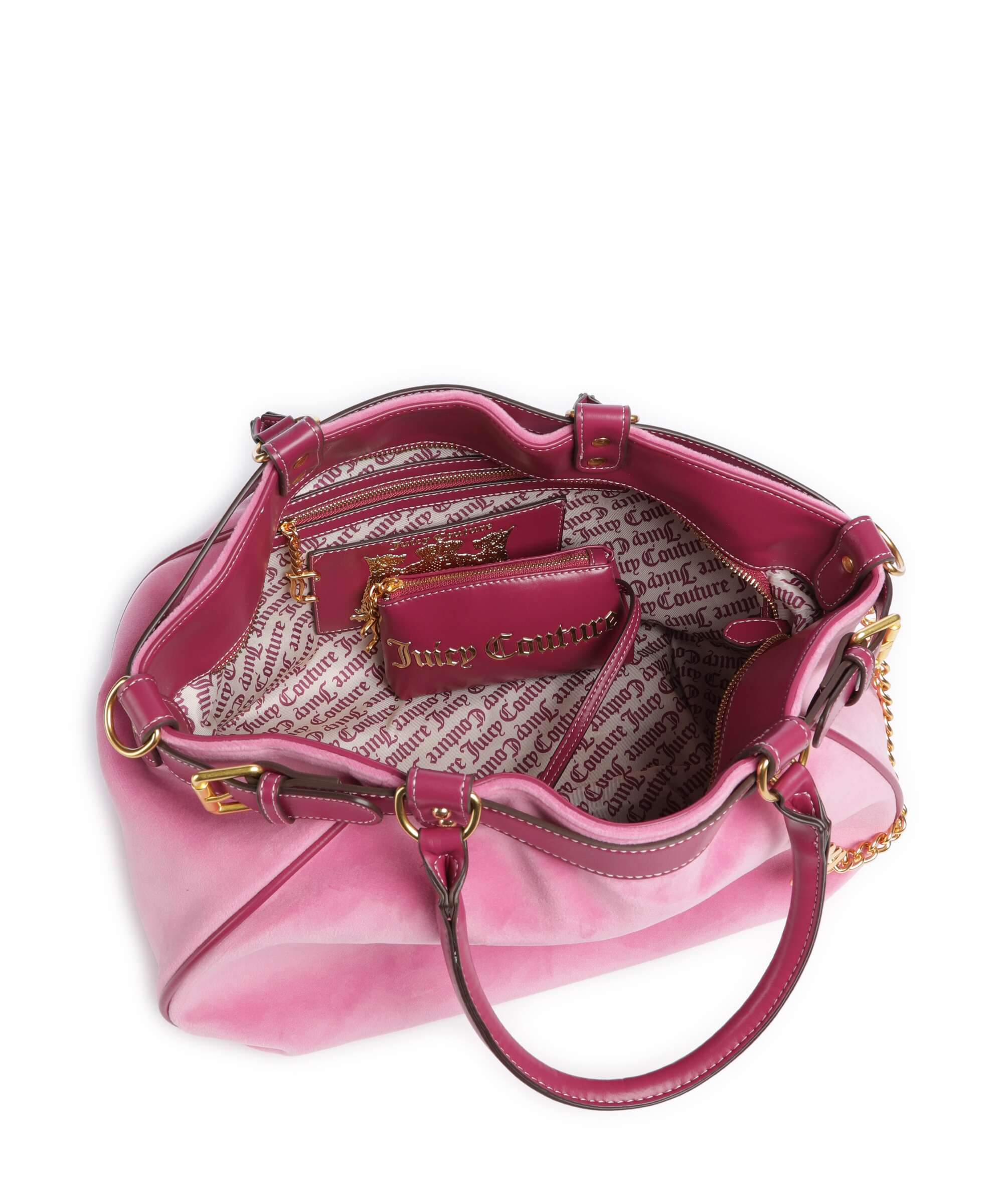 Juicy Couture Twig Narrative Velvet L Boodschappentas super pink - Image 6