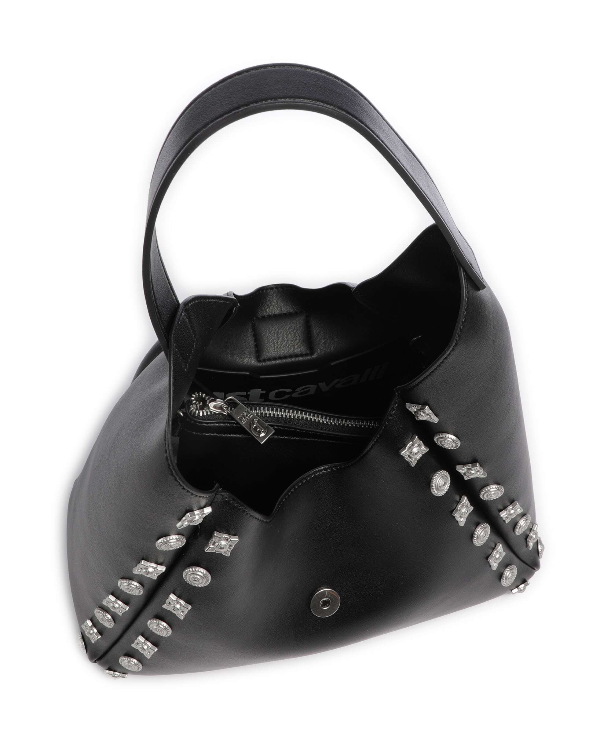 Just Cavalli Iconic Snakes Hobo tas black - Image 6