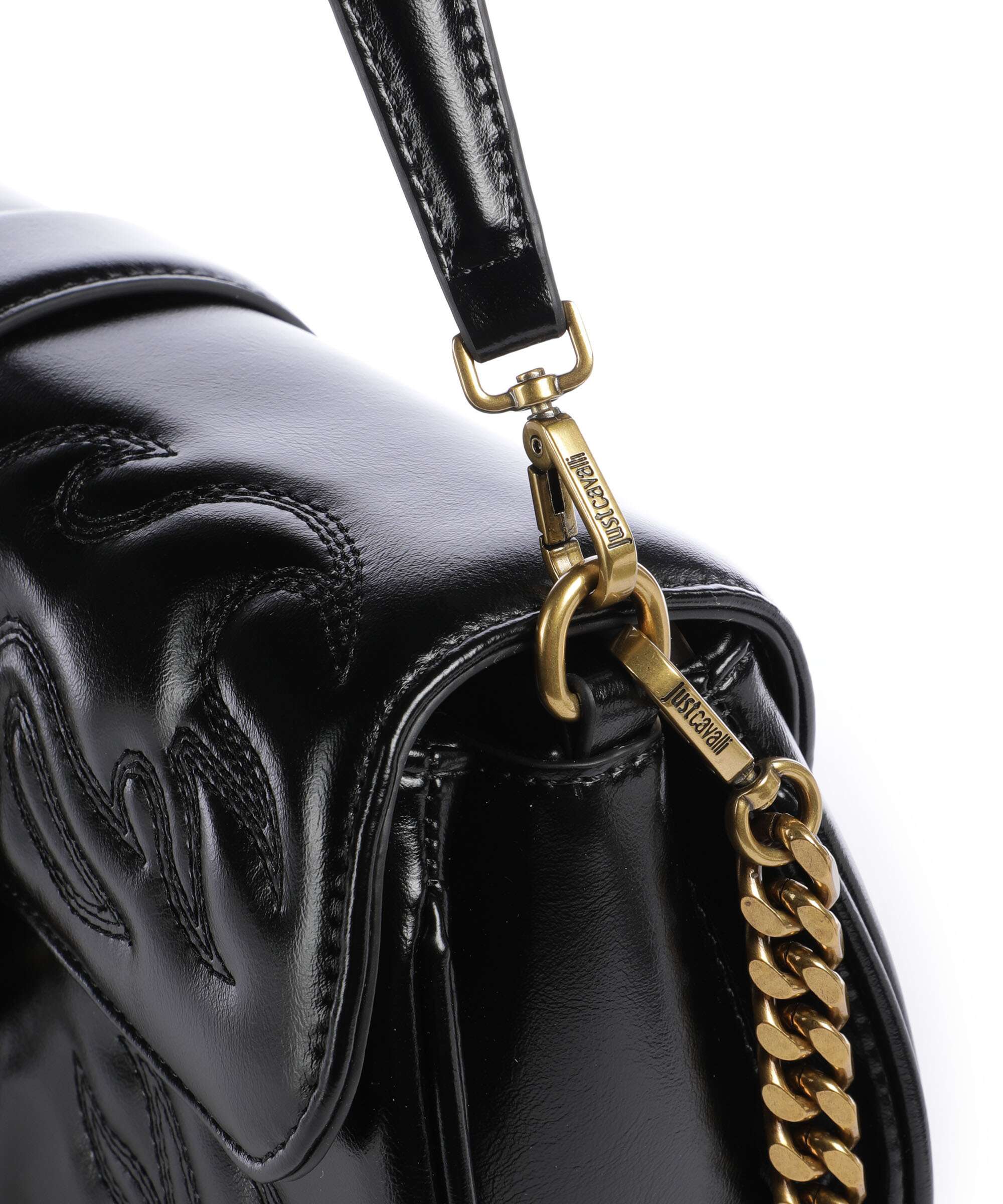 Just Cavalli Iconic Snakes Schoudertas black - Image 5