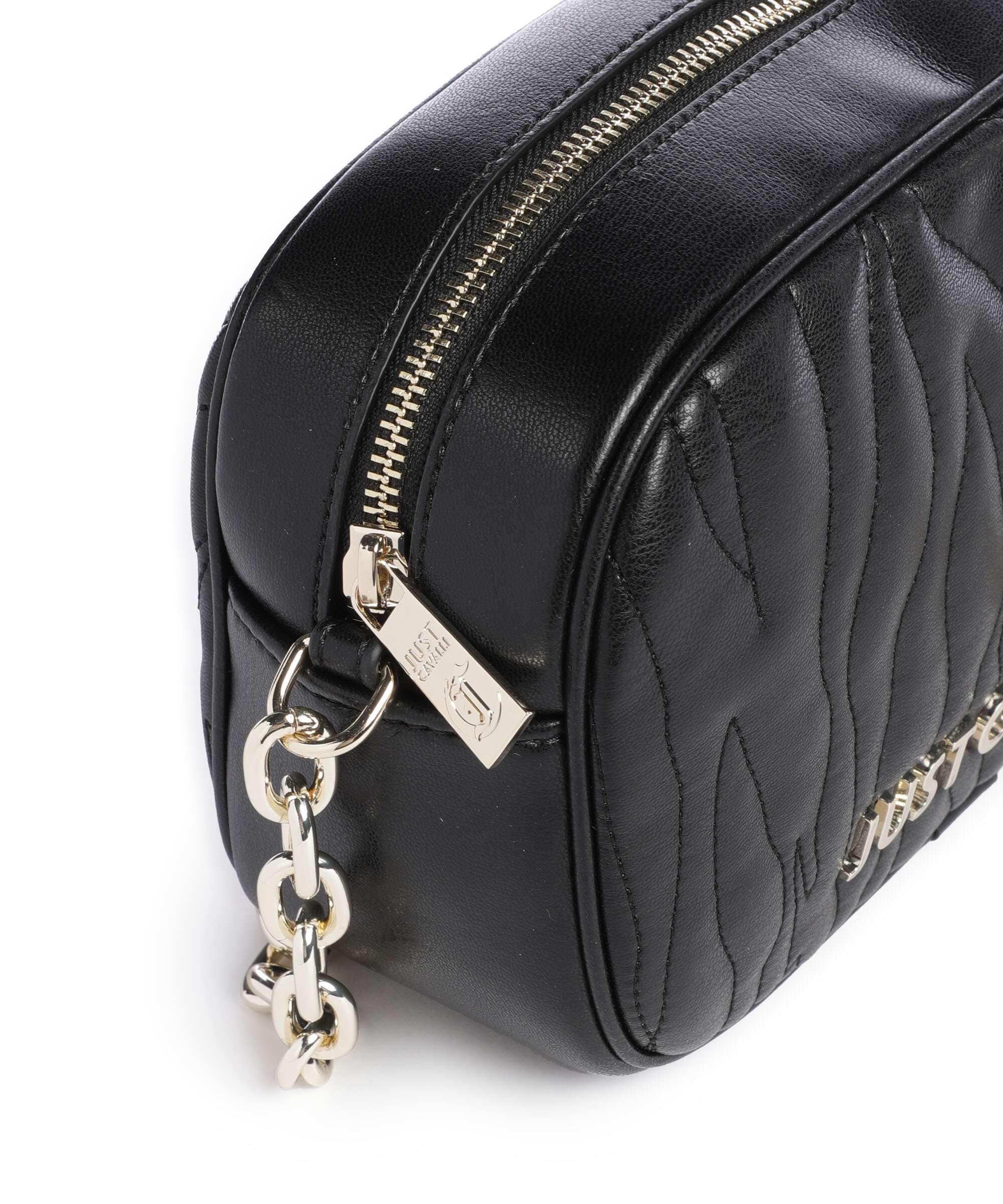 Just Cavalli Quilted Zebra Crossbody tas black - Image 4
