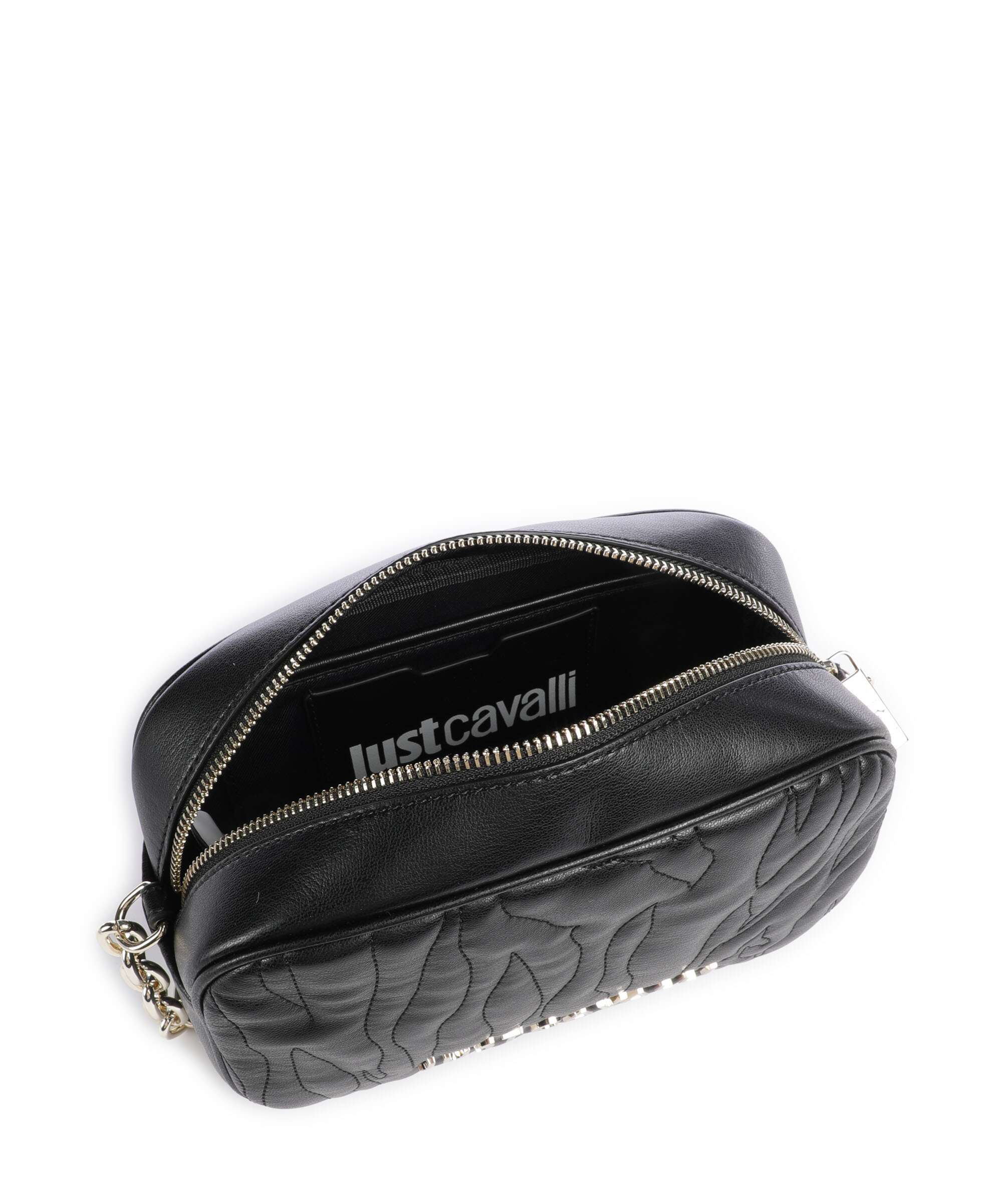 Just Cavalli Quilted Zebra Crossbody tas black - Image 6
