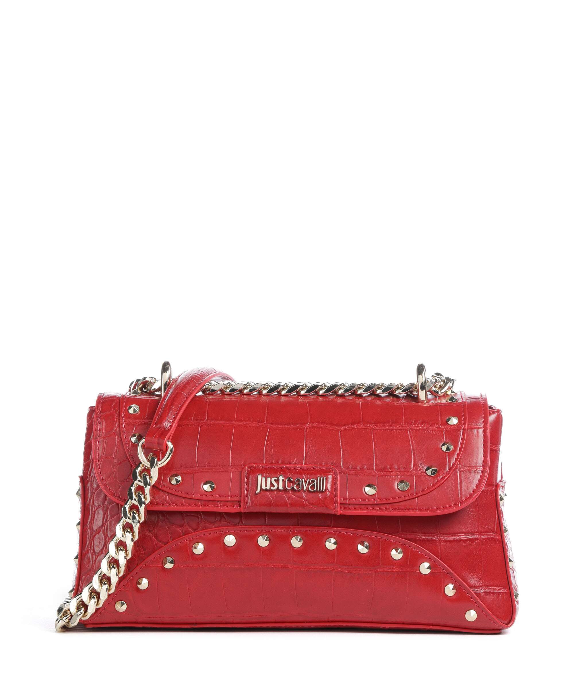 Just Cavalli Studs Schoudertas tango red