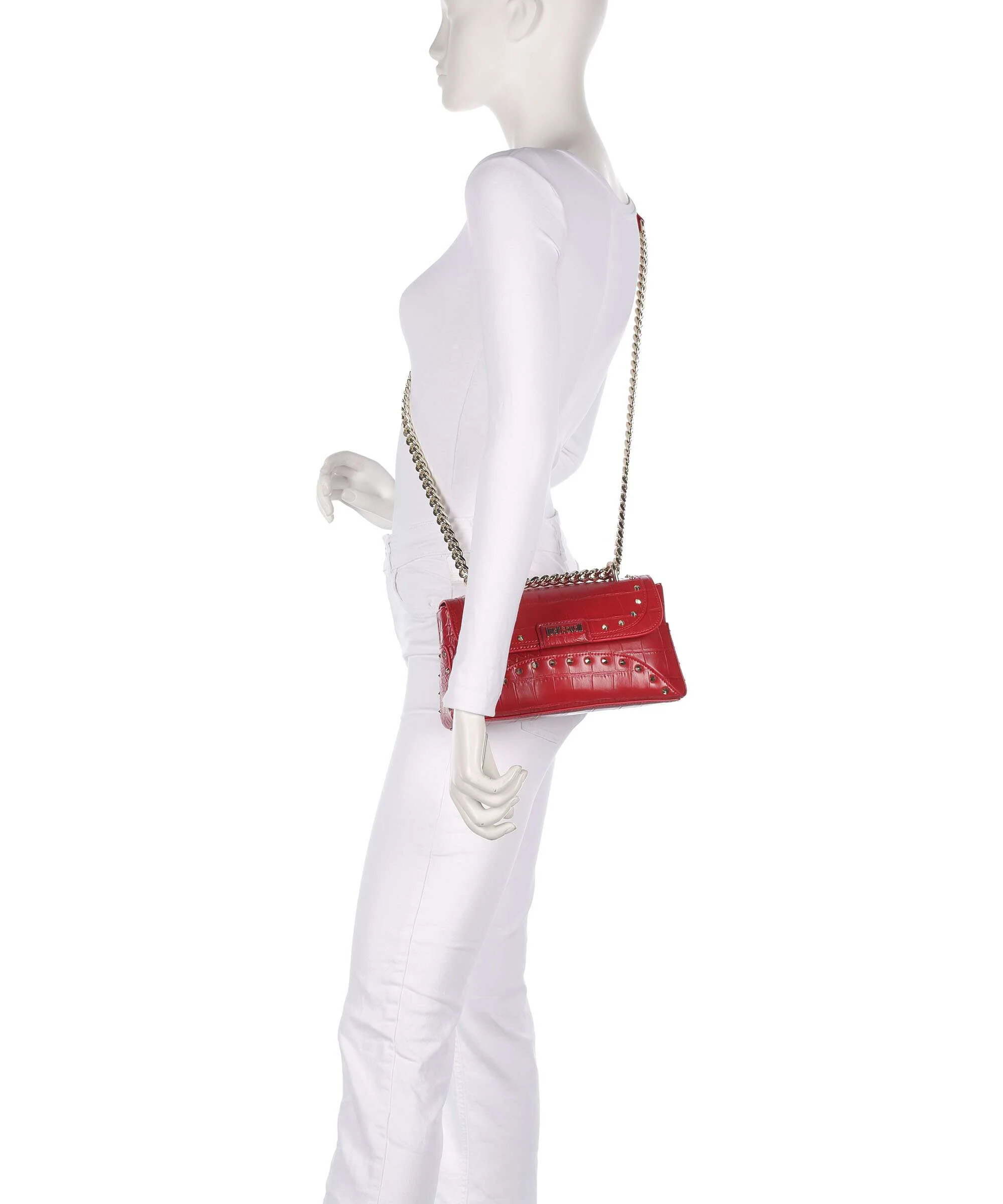 Just Cavalli Studs Schoudertas tango red - Image 4