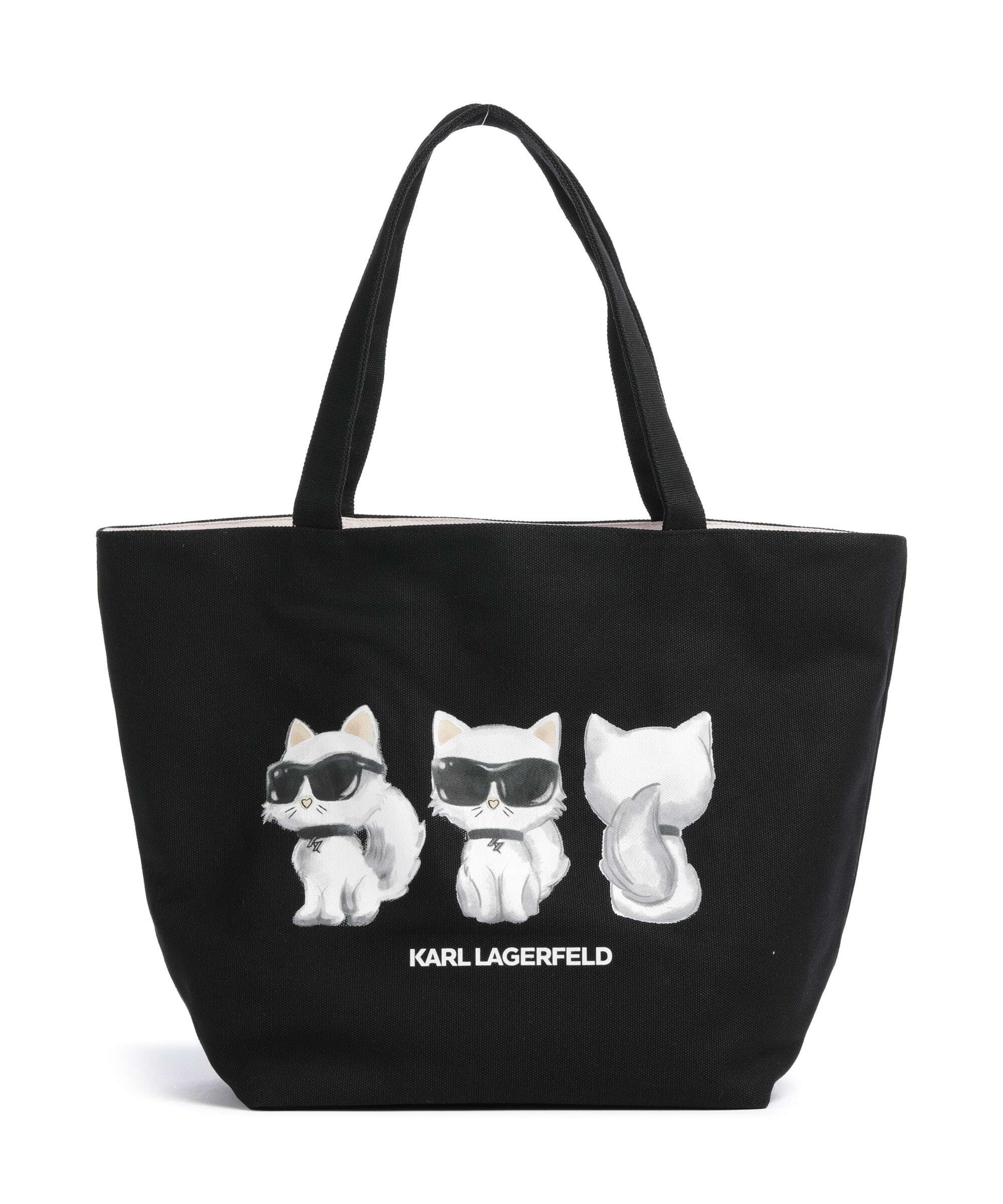 Karl Lagerfeld Ikon Choupette Boodschappentas black