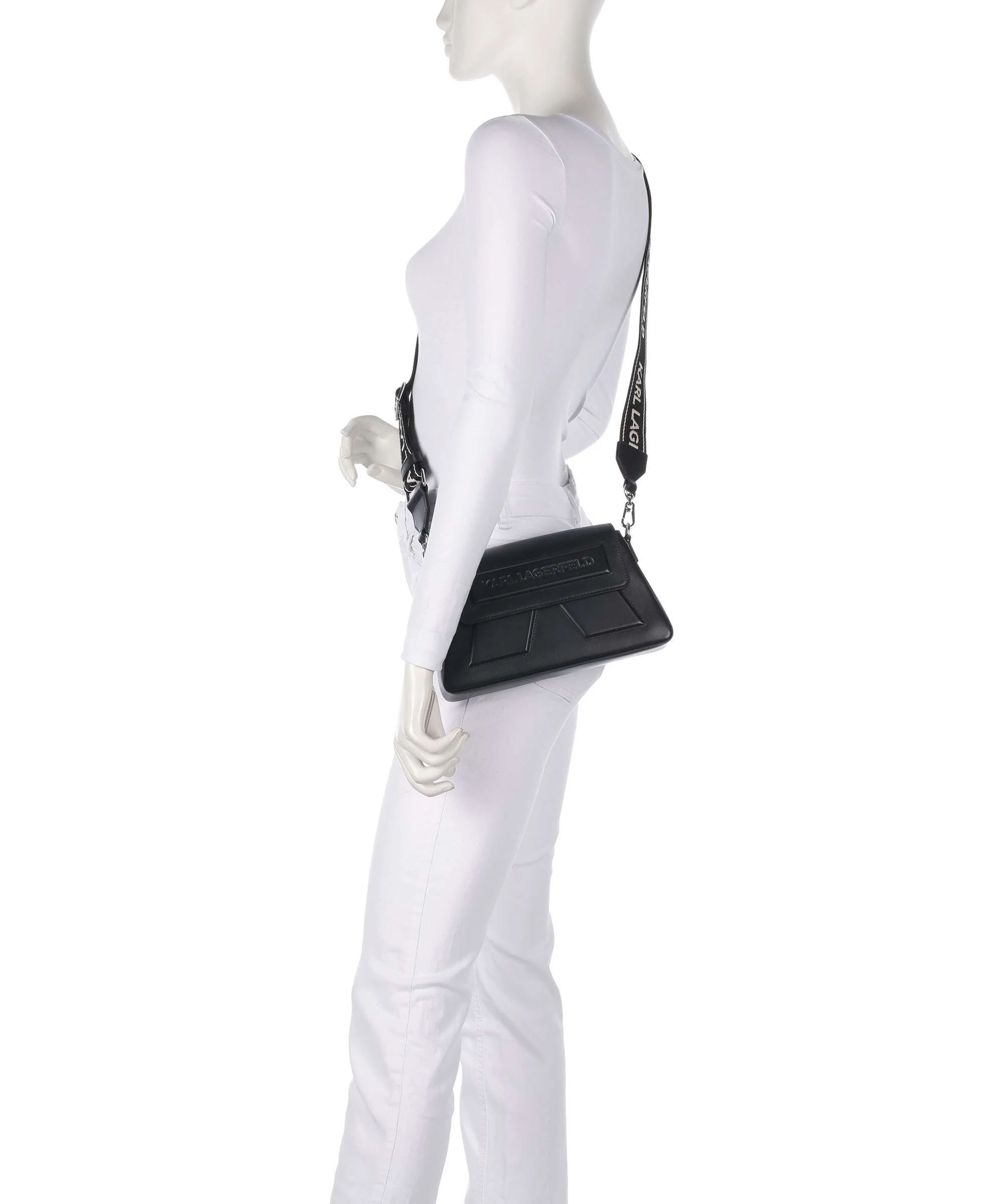 Karl Lagerfeld Ikon K Crossbody tas black/nickel - Image 3