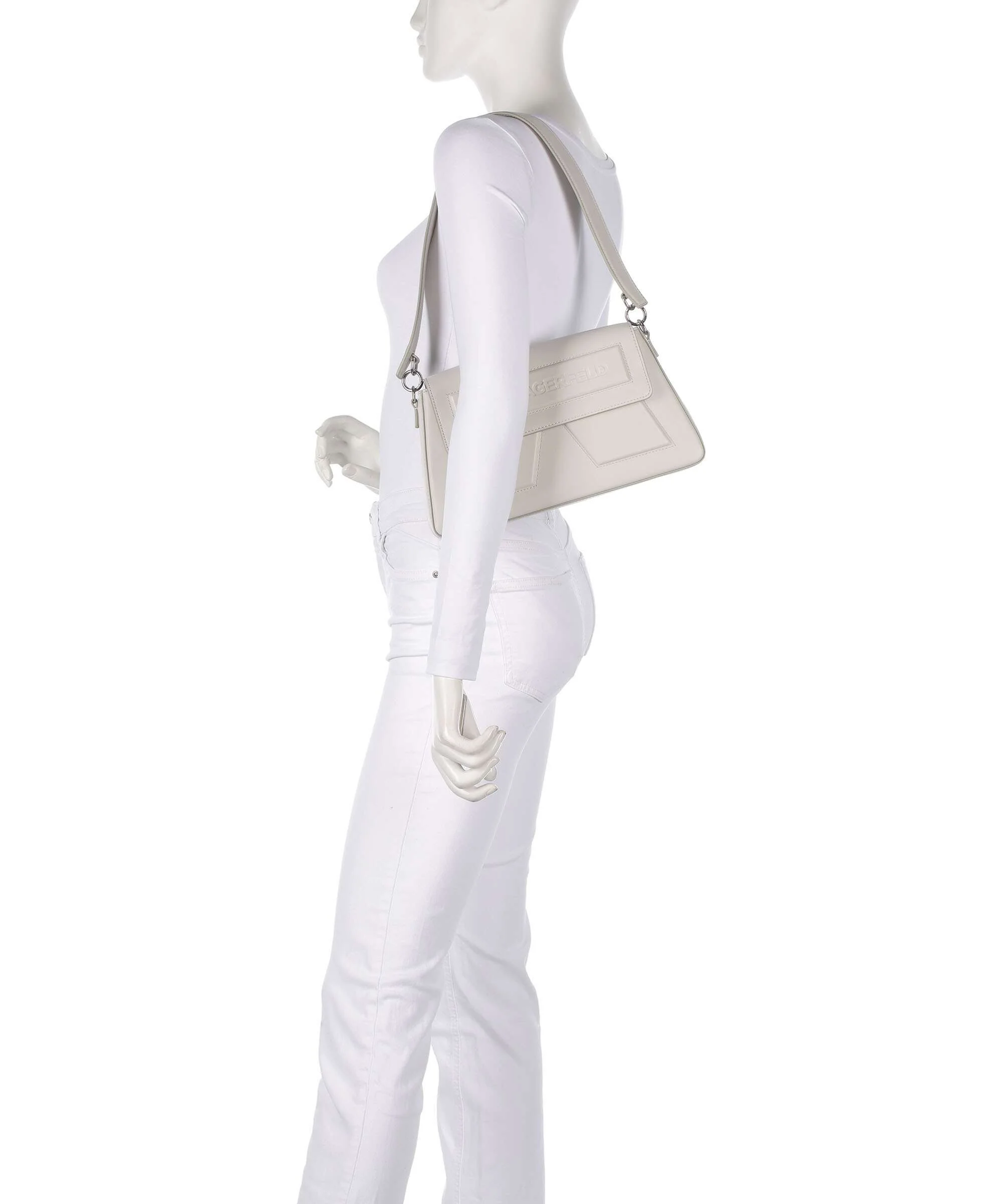 Karl Lagerfeld Ikon K Soft Schoudertas cement - Image 3