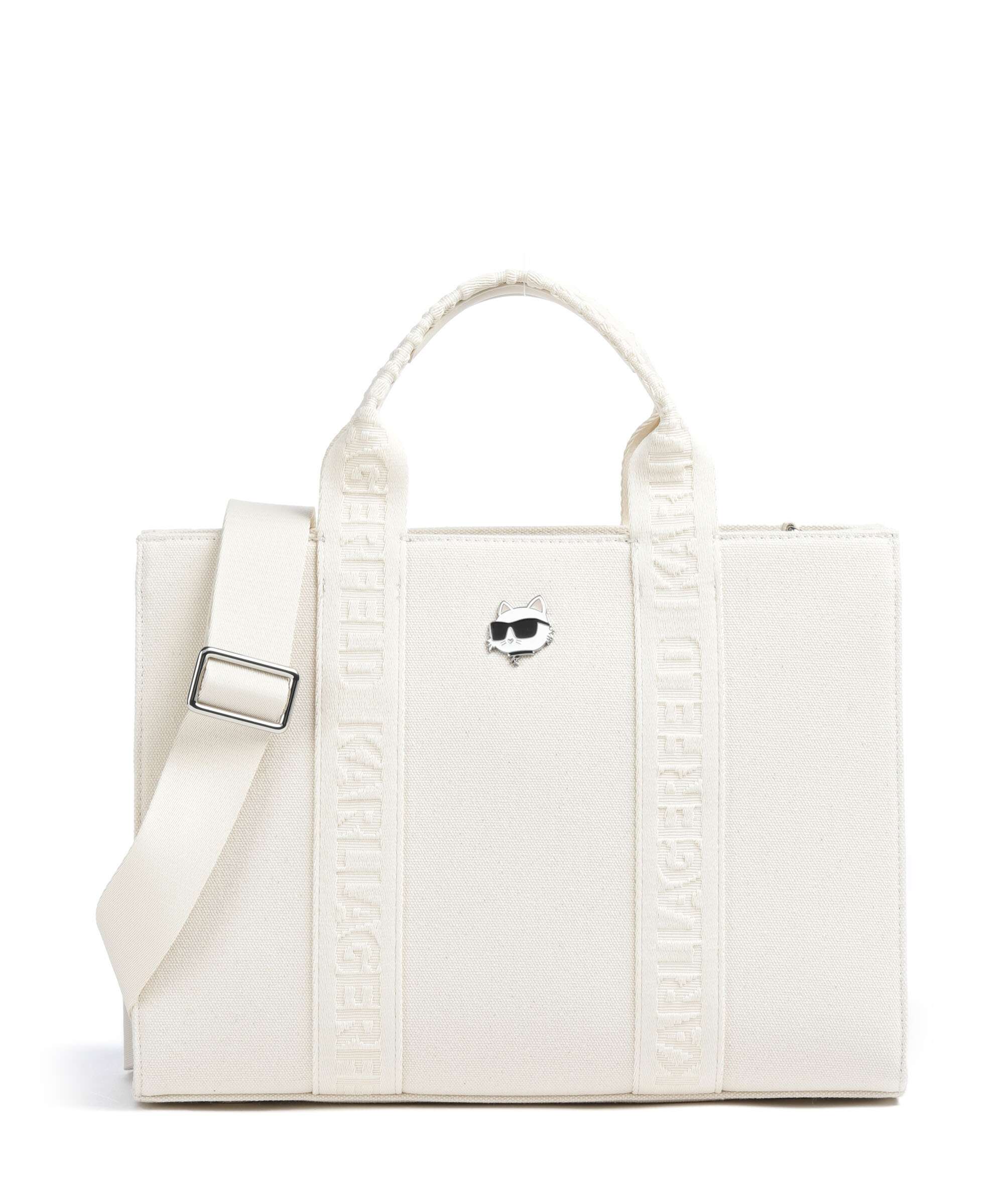 Karl Lagerfeld Ikon Medium Handtas off white