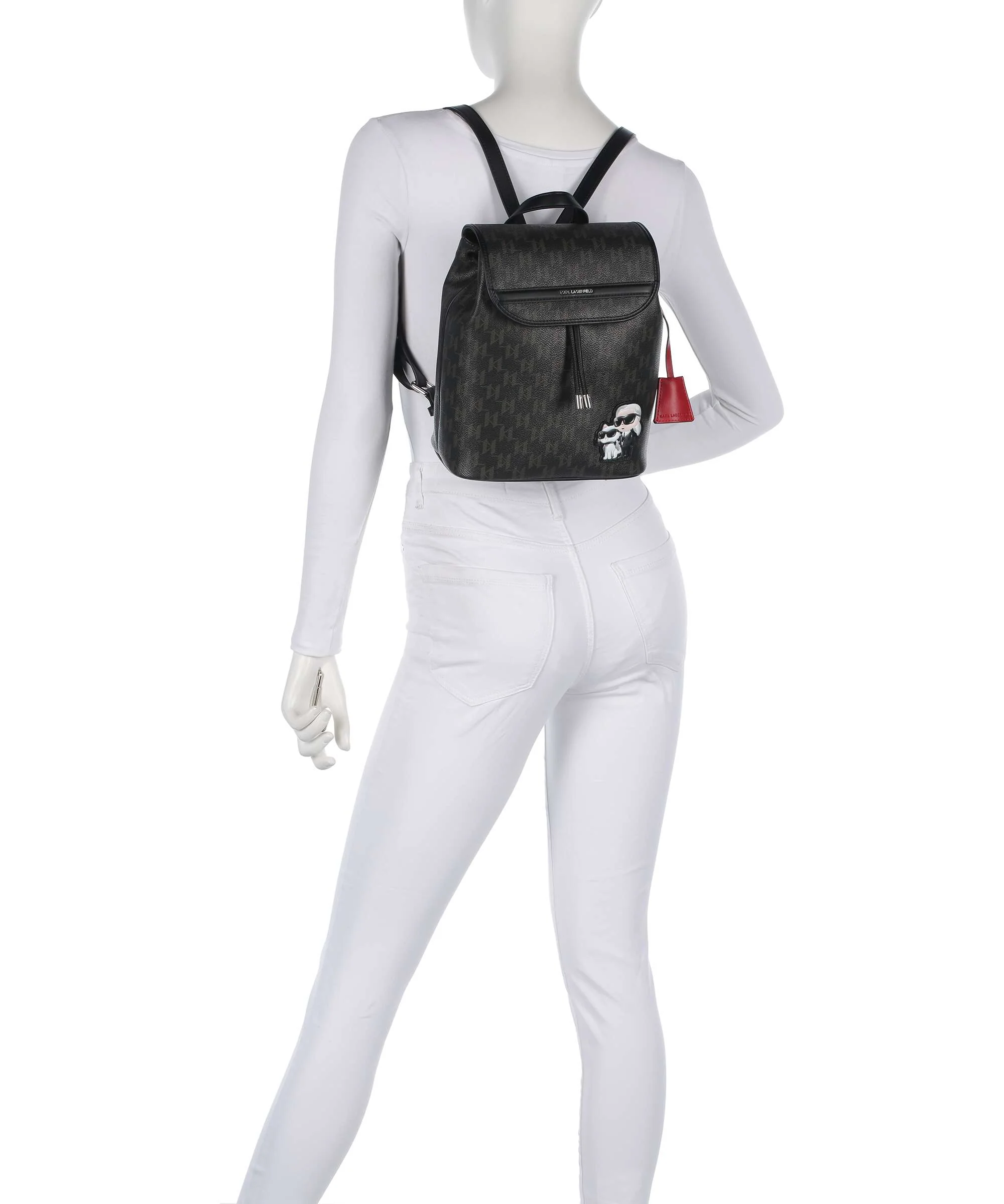 Karl Lagerfeld Ikon Monogram Small Rugzak brown/kl mono - Image 3