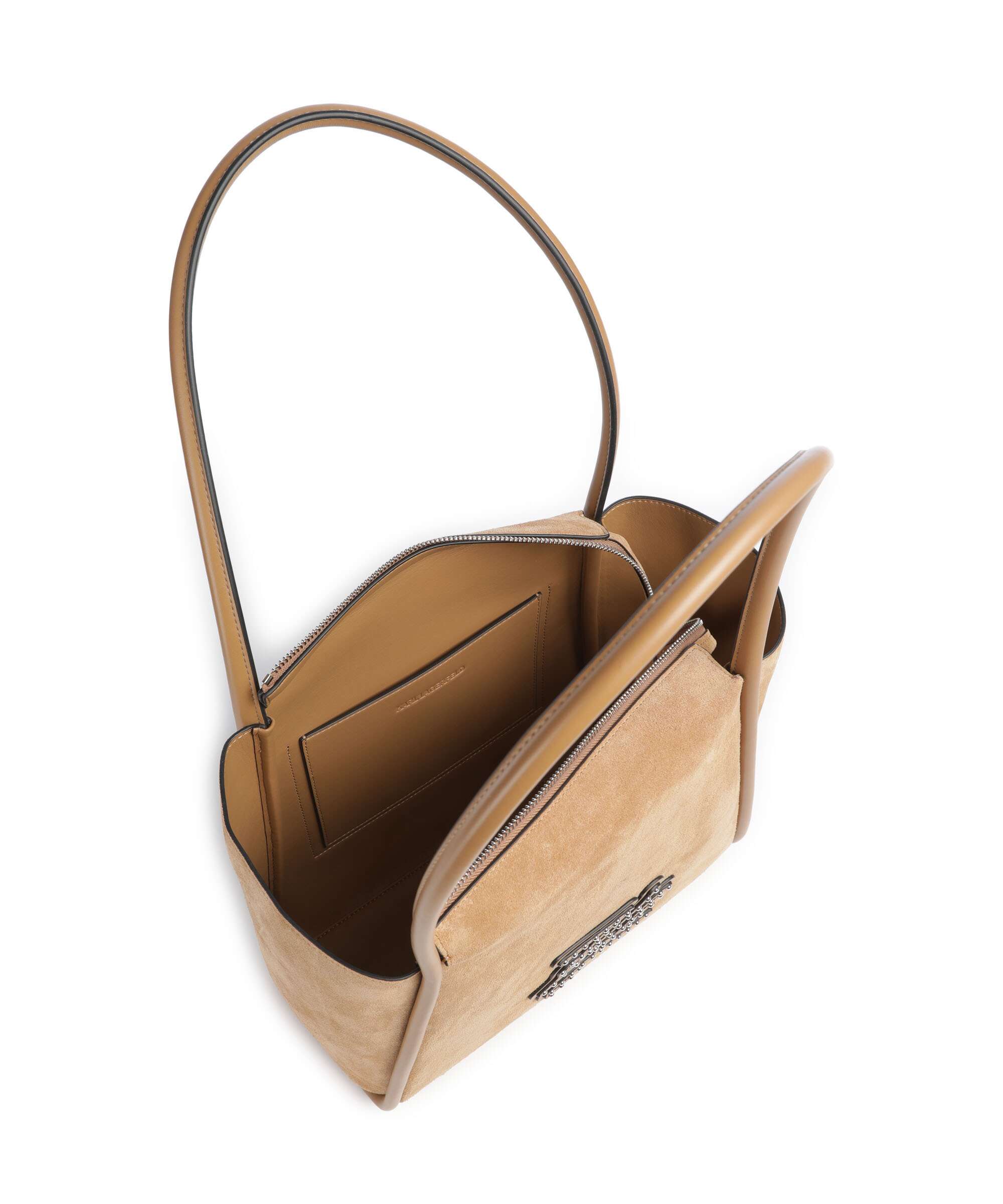 Karl Lagerfeld K/Autograph Patch Boodschappentas caramel - Image 5