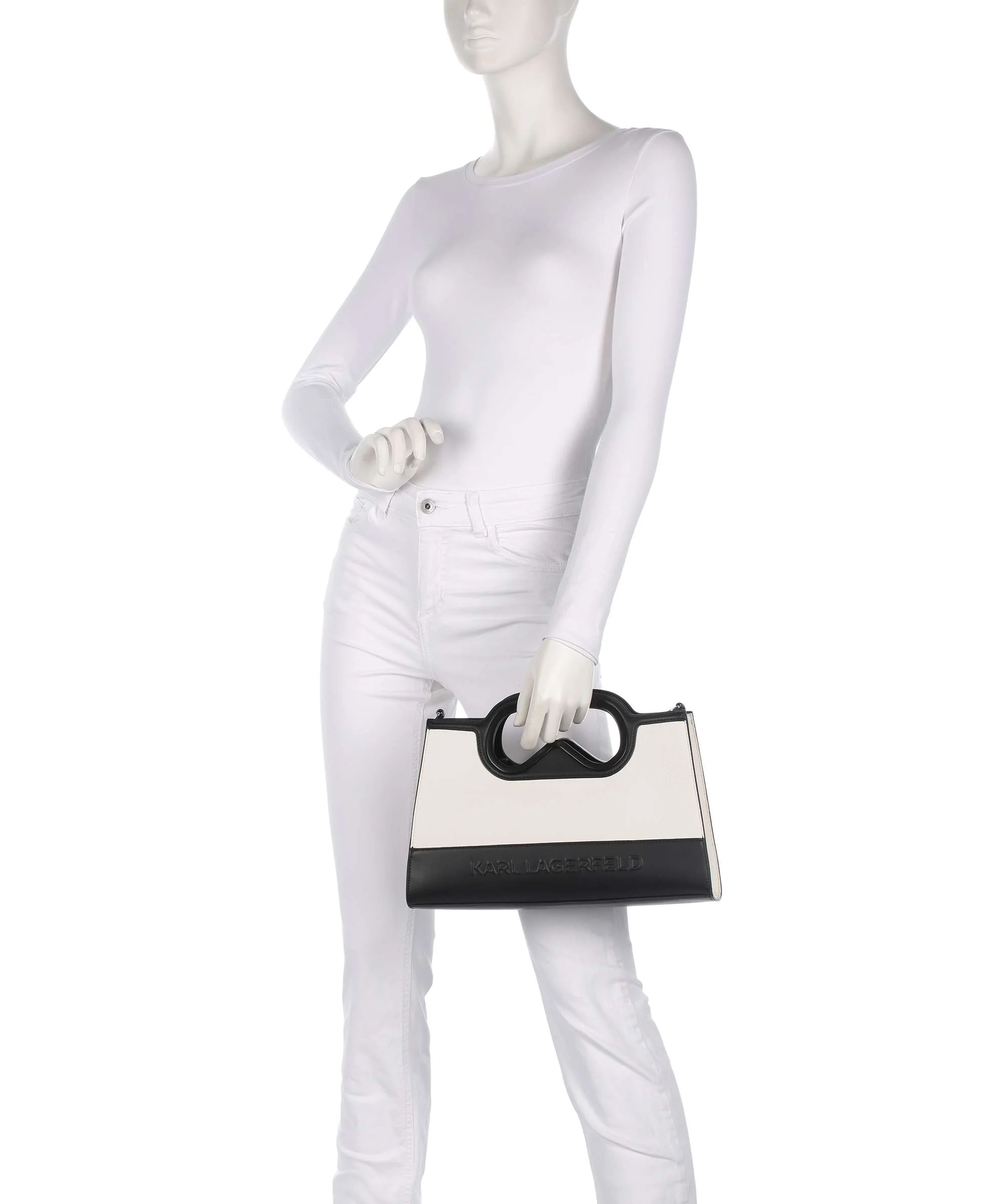Karl Lagerfeld K/Aviator Handtas white/black - Image 3