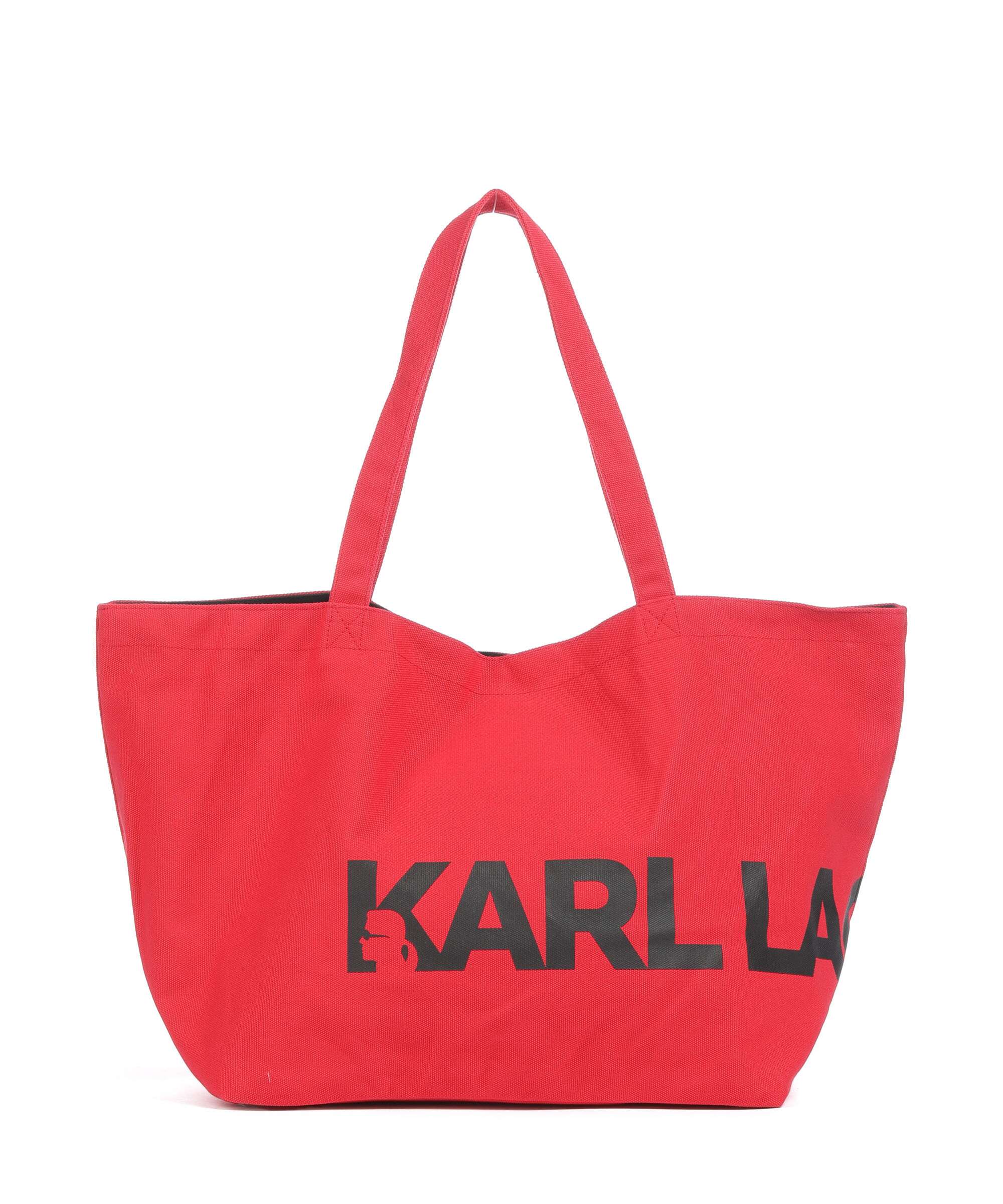 Karl Lagerfeld K/Essential Big Logo Boodschappentas racing red