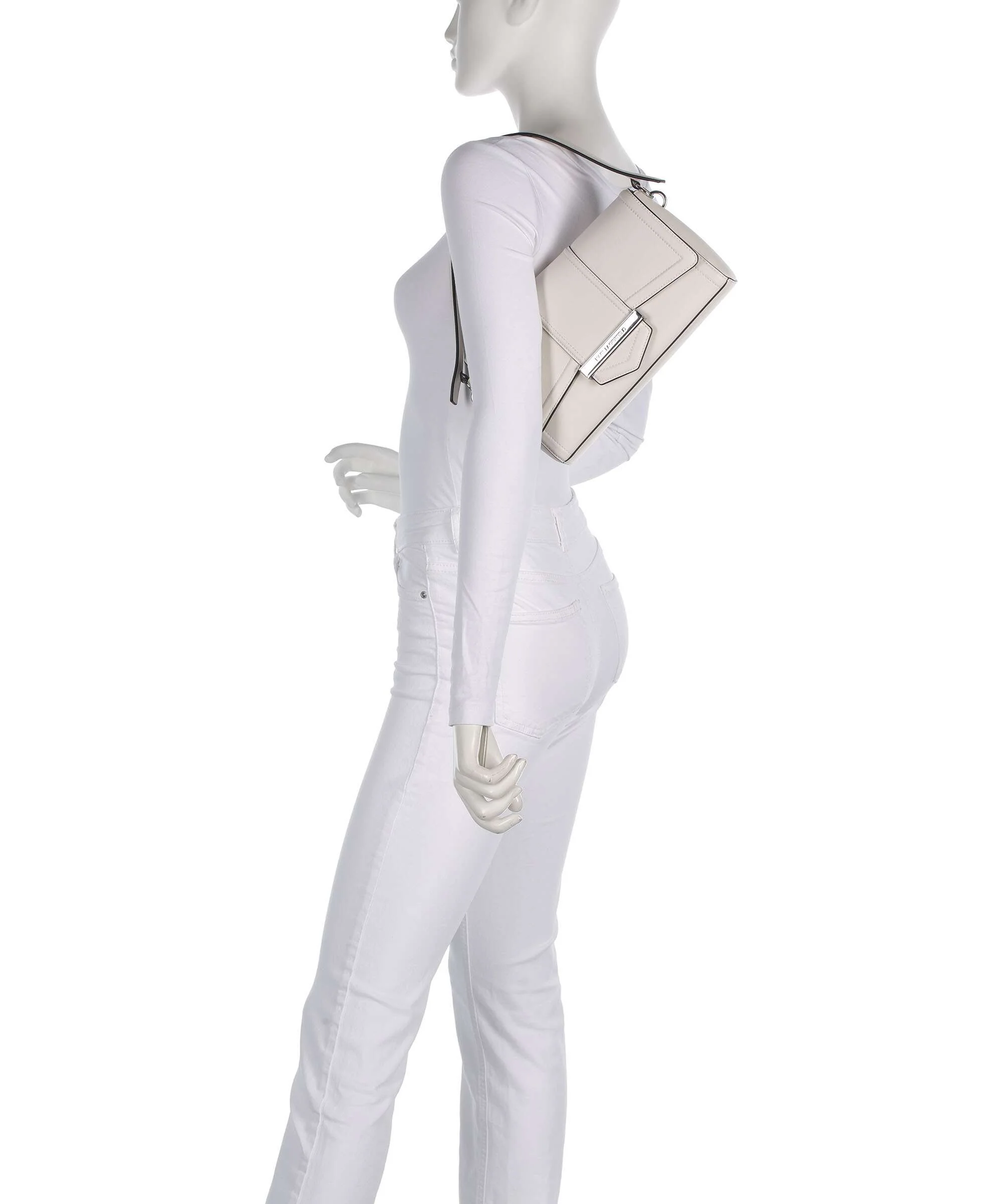 Karl Lagerfeld K/Nova Medium Schoudertas off white - Image 3