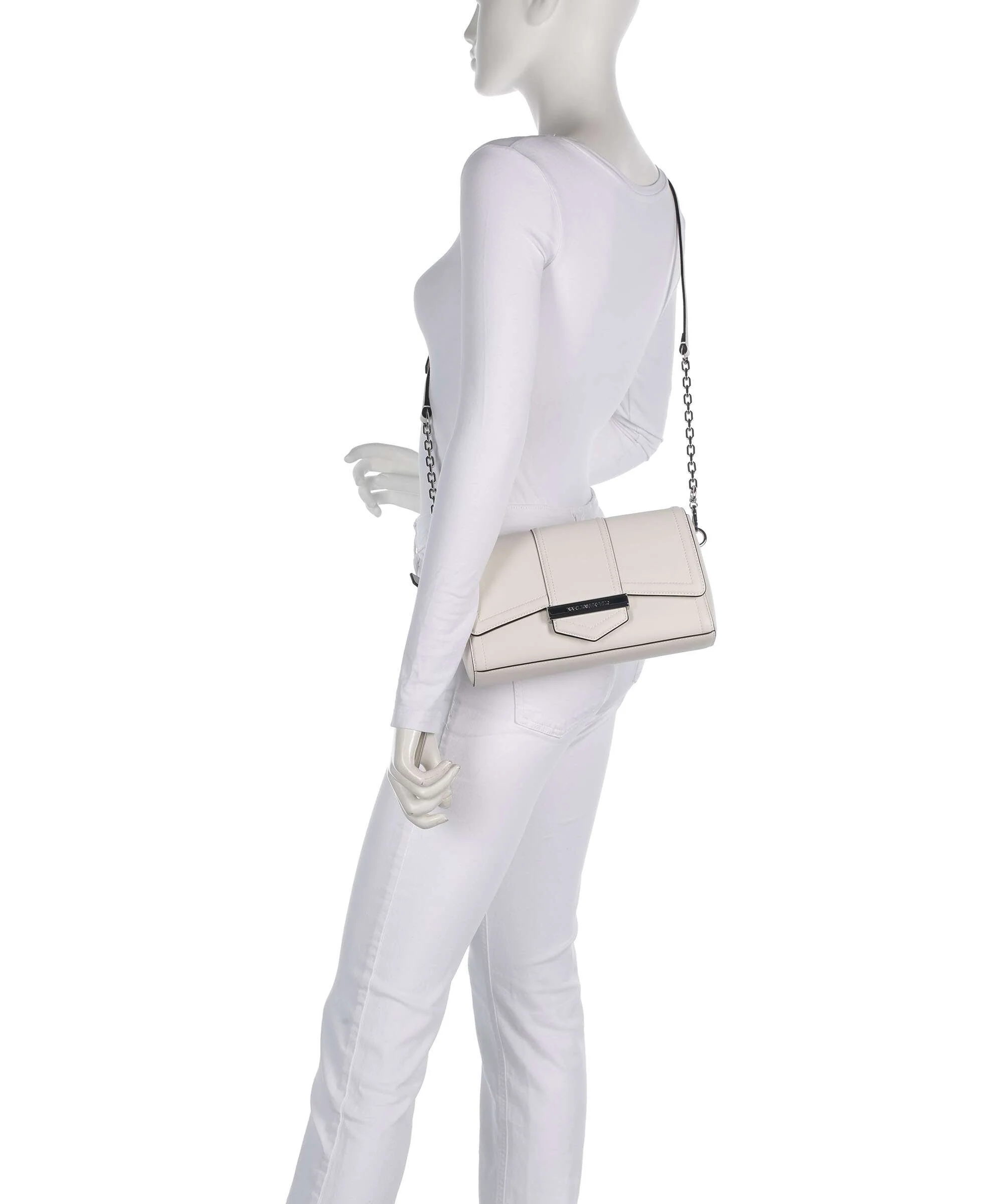 Karl Lagerfeld K/Nova Medium Schoudertas off white - Image 4