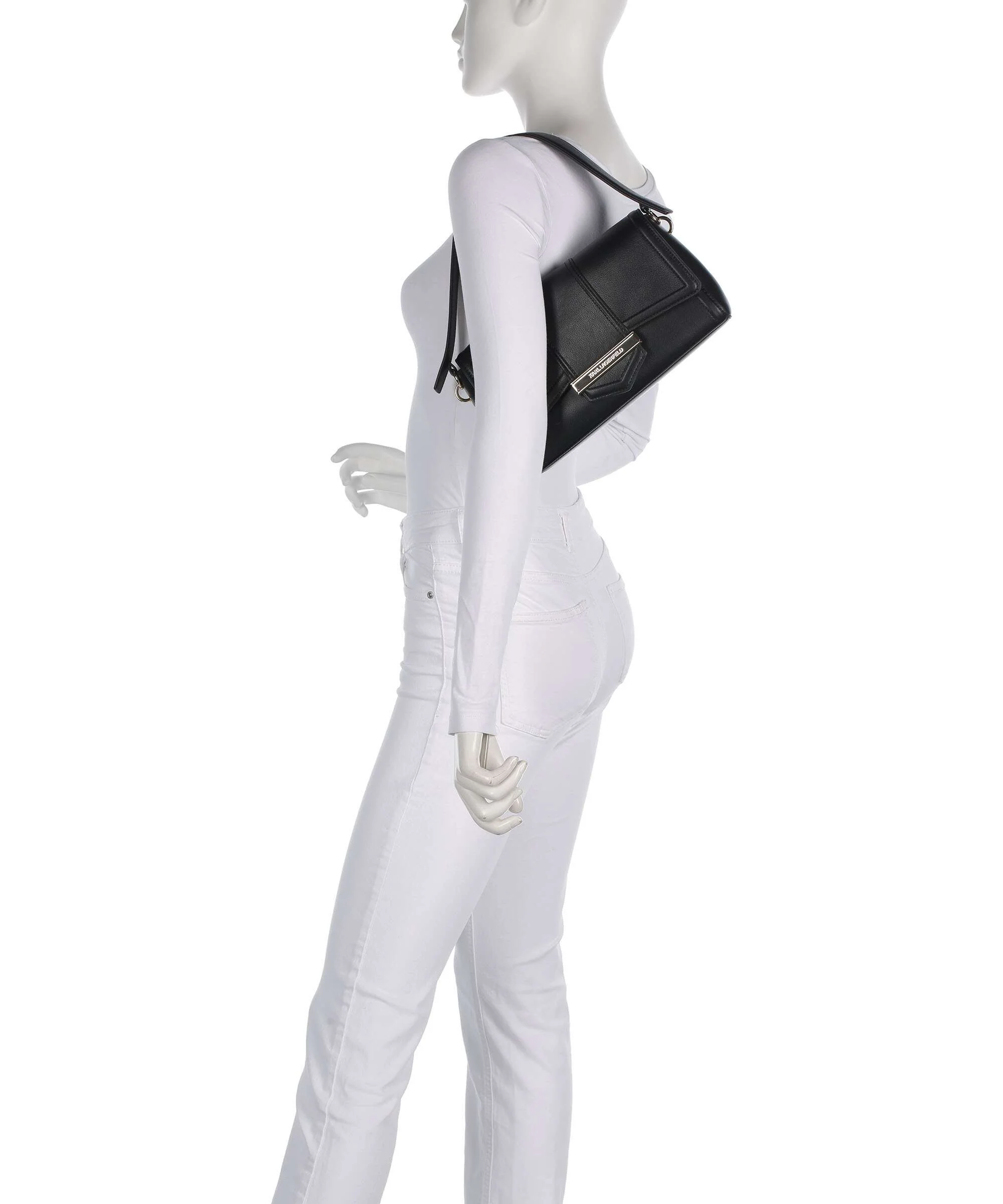 Karl Lagerfeld K/Nova Medium Schoudertas black/gold - Image 3