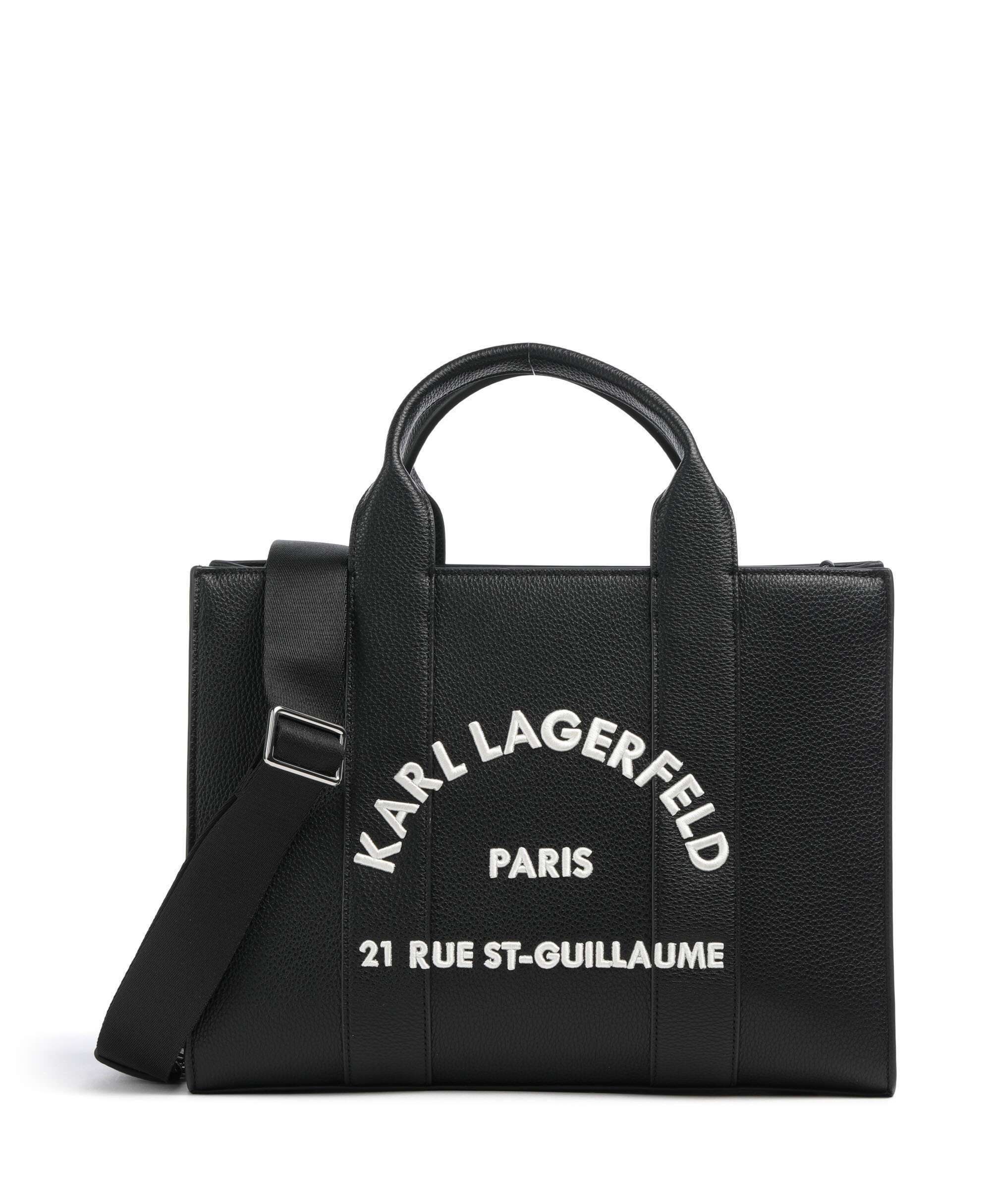 Karl Lagerfeld K/Rue St Guillaume Medium Handtas white/black